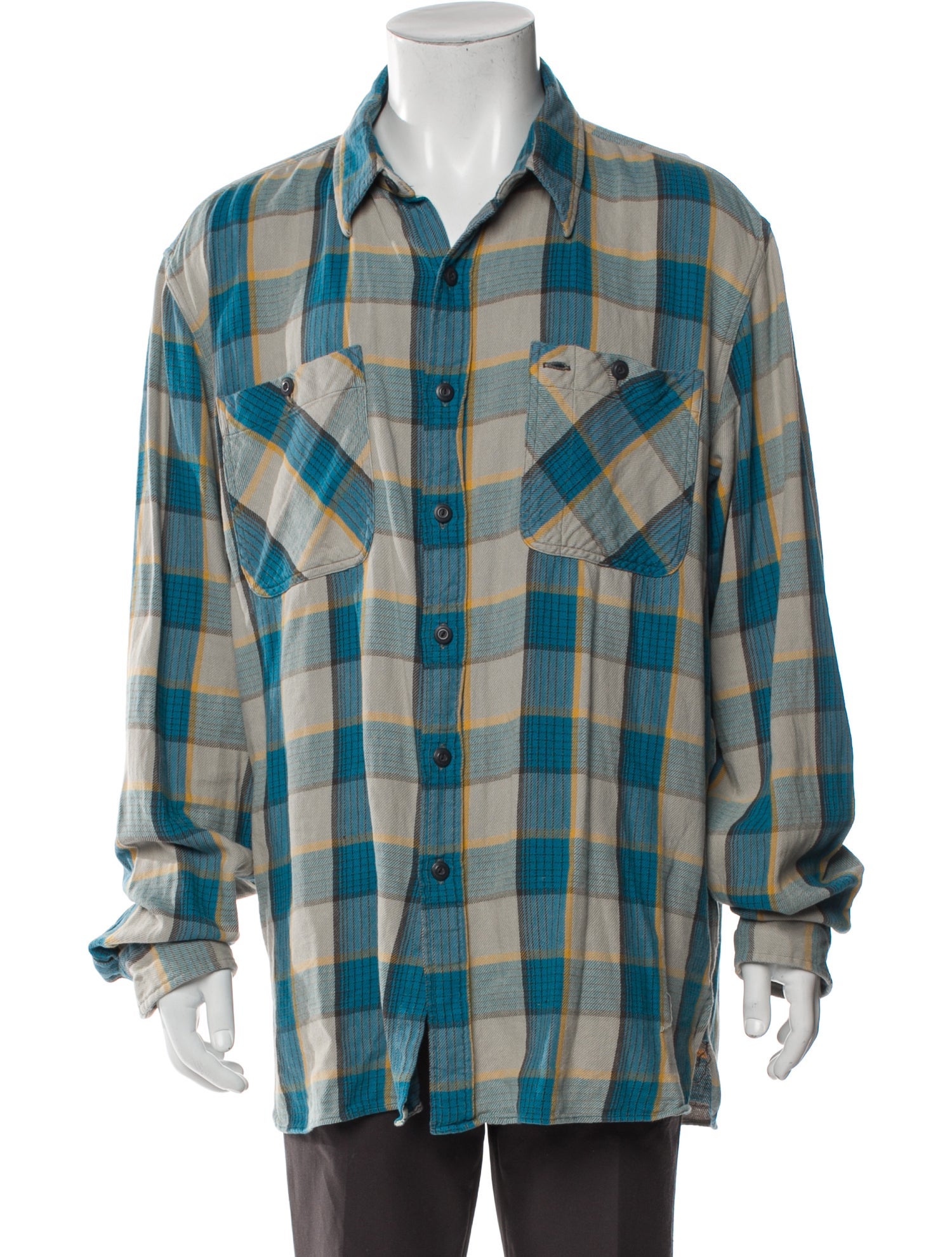 RRL & Co. Plaid Print Long Sleeve Shirt