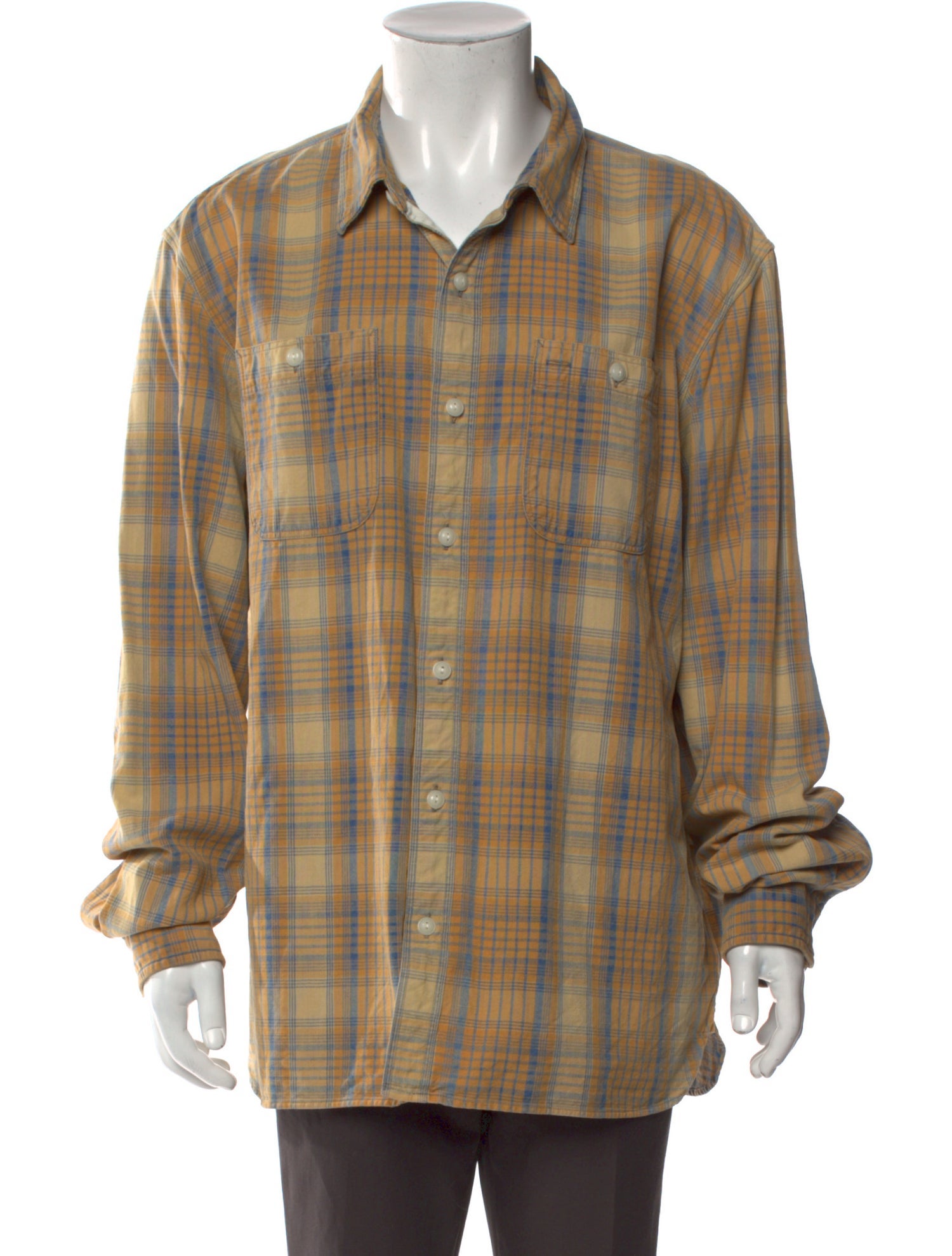 RRL & Co. Plaid Print Long Sleeve Shirt