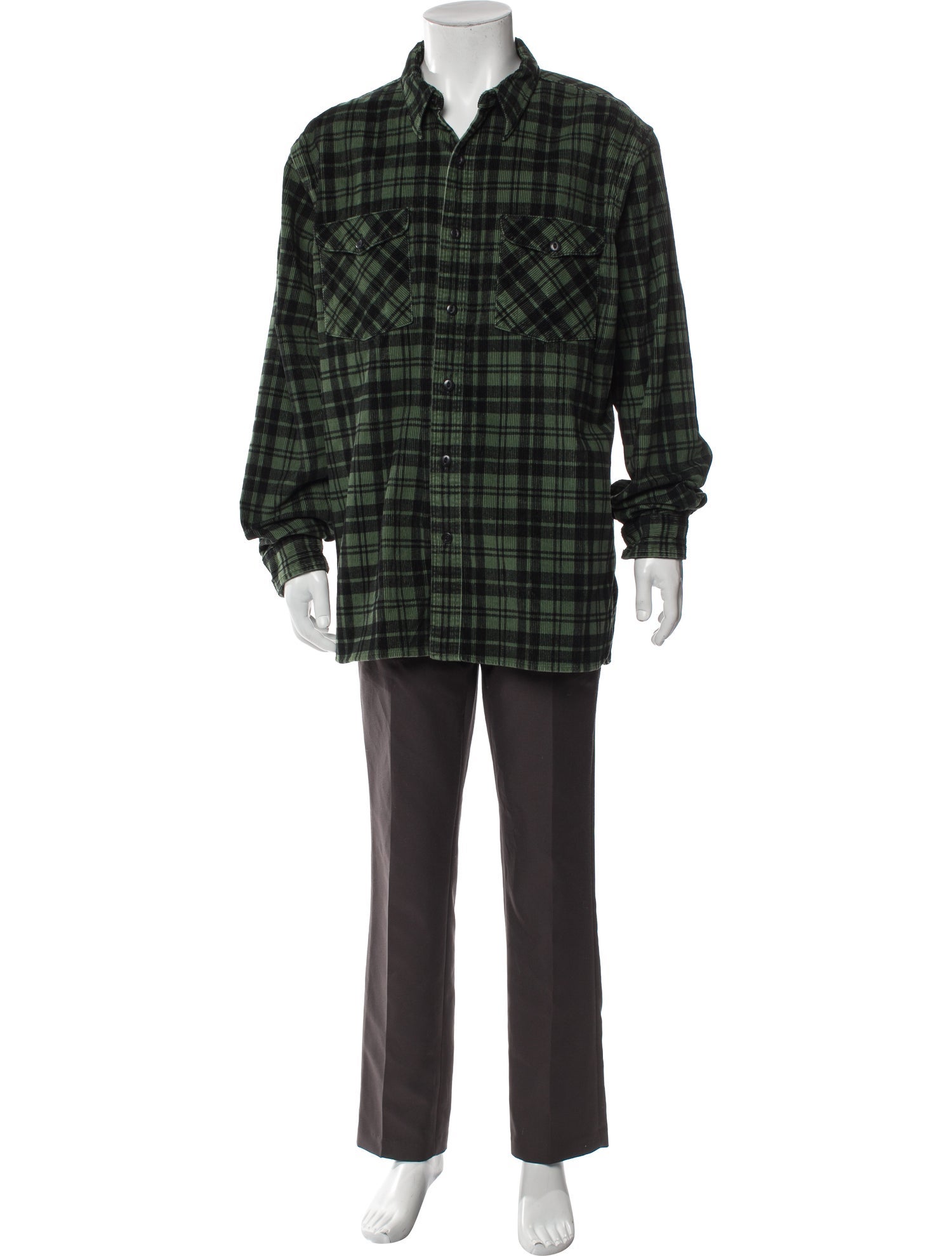 RRL & Co. Plaid Print Long Sleeve Shirt