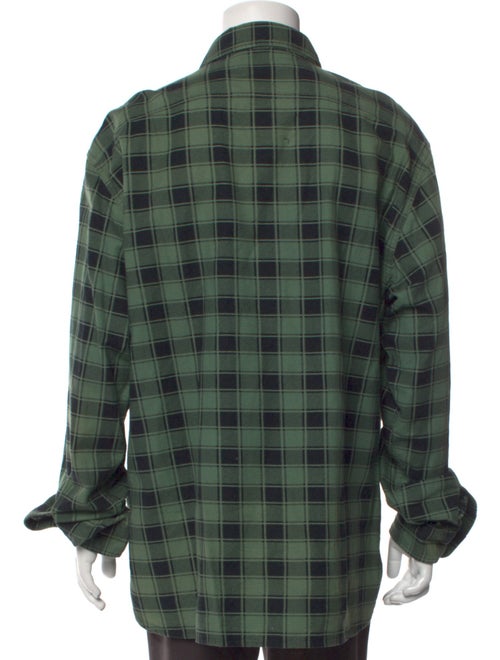 RRL & Co. Plaid Print Long Sleeve Western Shirt