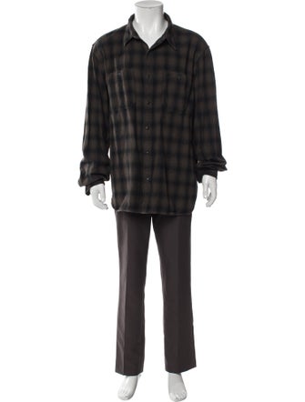 RRL & Co. Plaid Print Long Sleeve Shirt