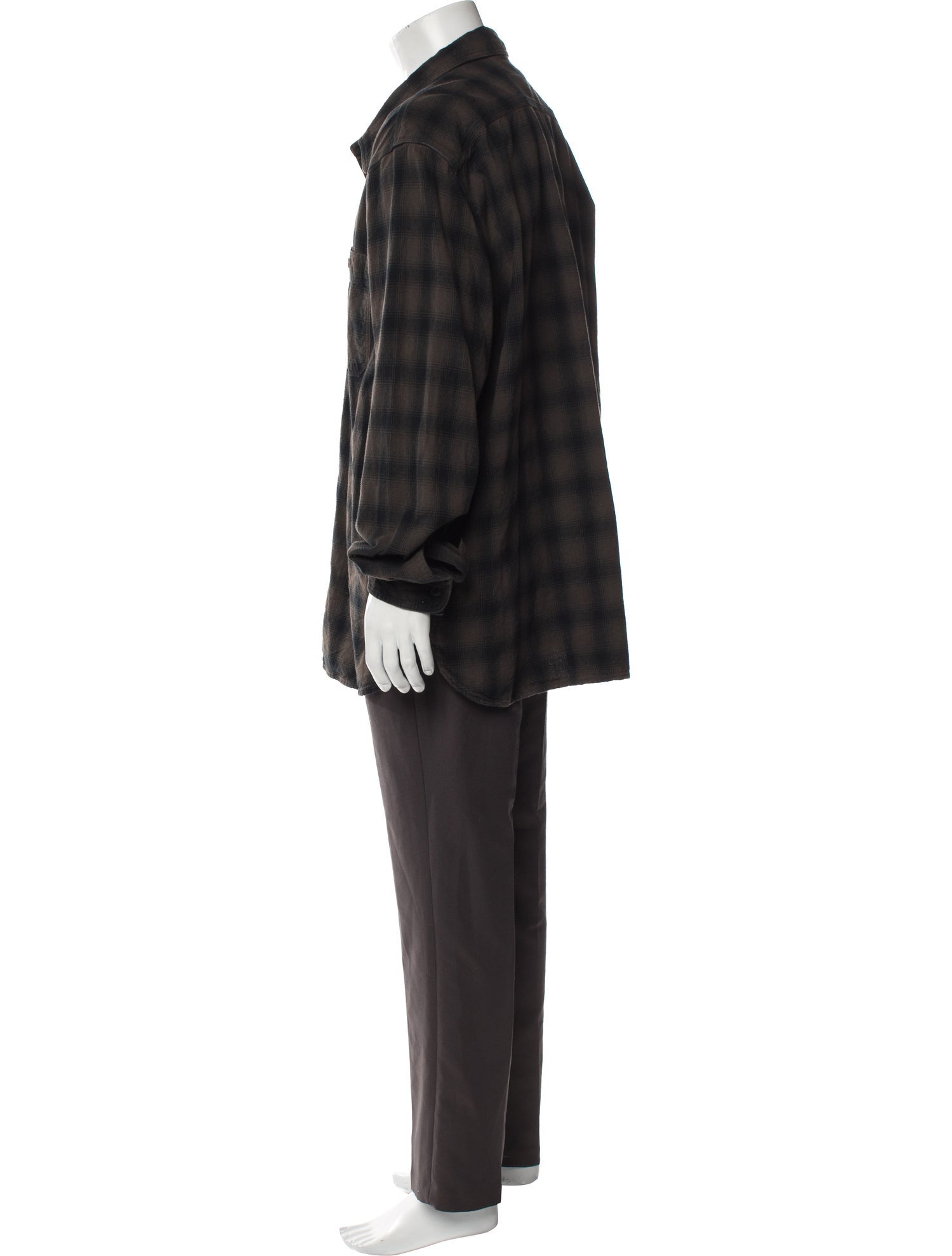 RRL & Co. Plaid Print Long Sleeve Shirt