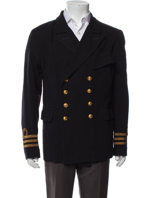 RRL & Co. Striped Peacoat