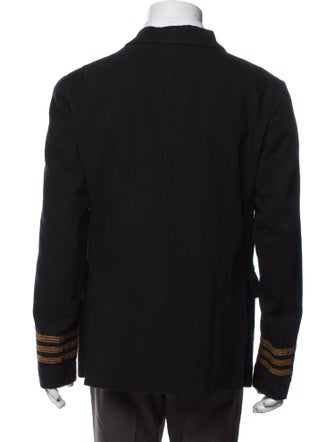 RRL & Co. Striped Peacoat