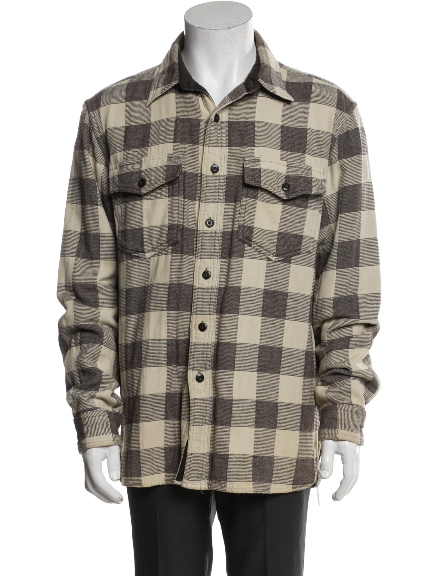 RRL & Co. Plaid Print Long Sleeve Shirt