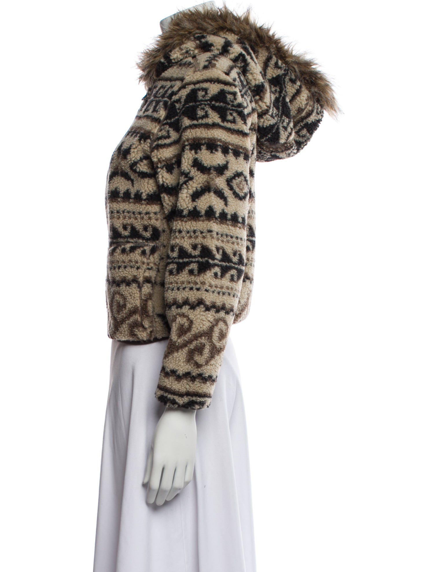 RRL & Co. Printed Faux Fur Jacket