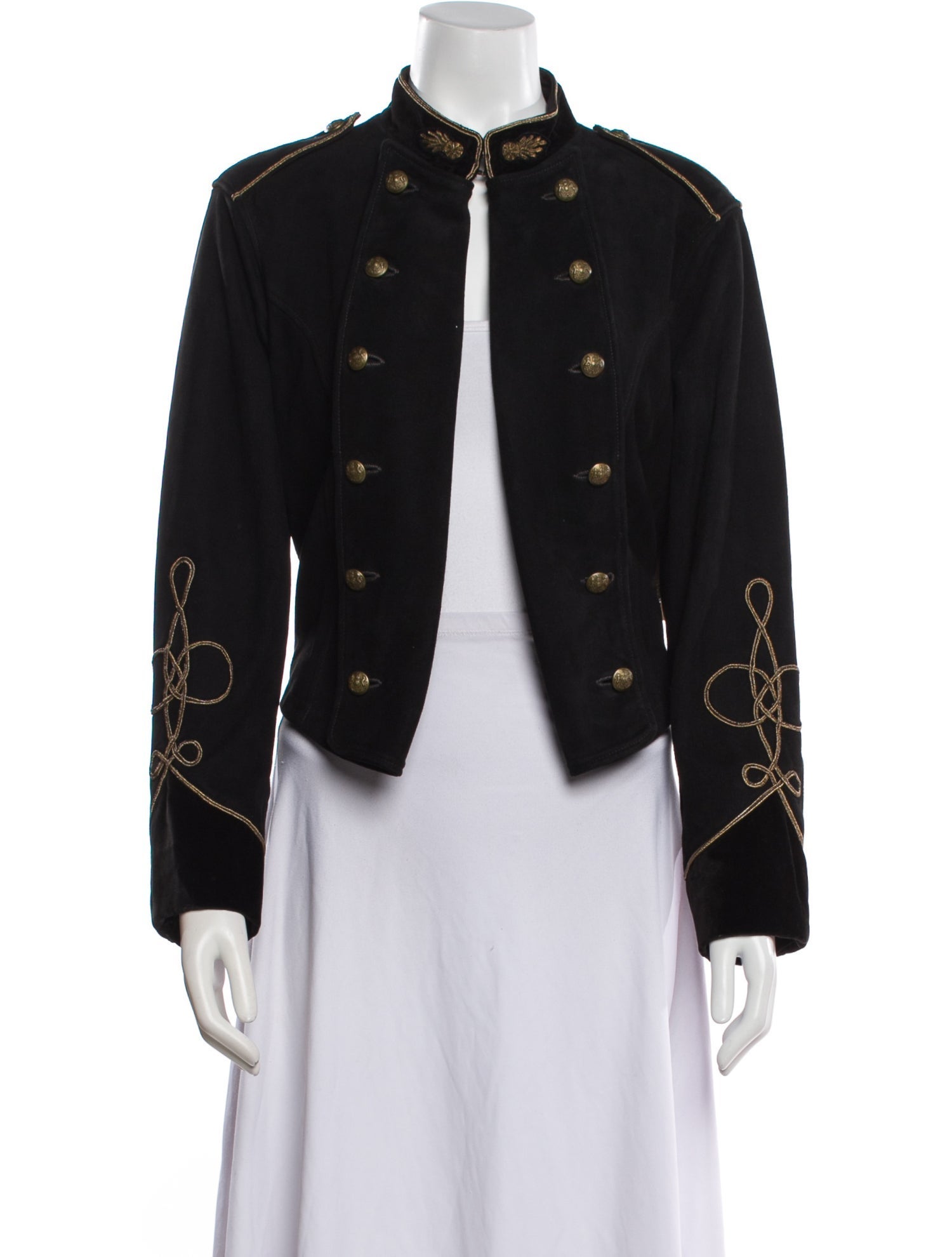 RRL & Co. Soutache-Trim Suede Evening Jacket w/ Tags