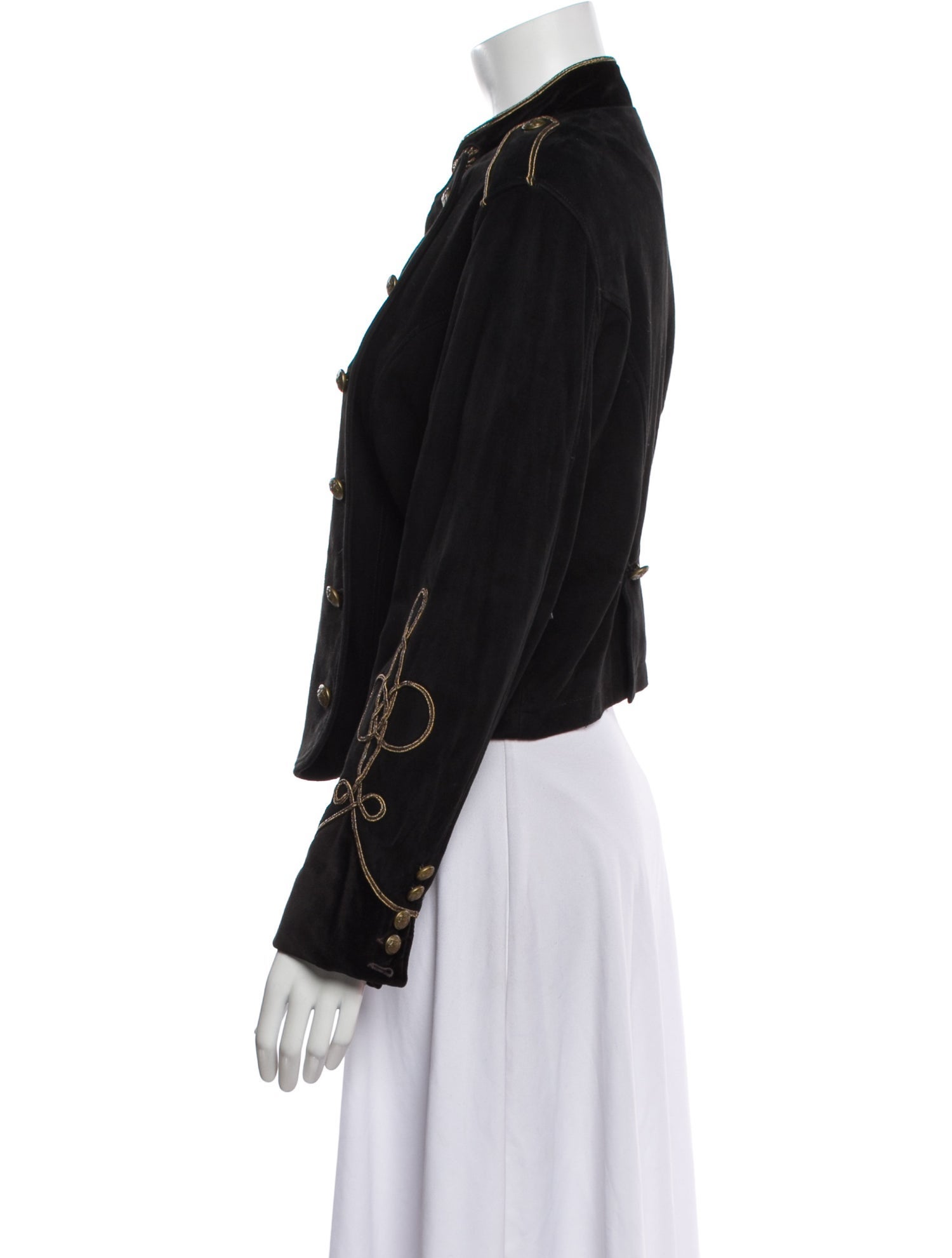 RRL & Co. Soutache-Trim Suede Evening Jacket w/ Tags