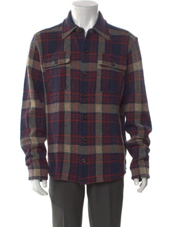 RRL & Co. Wool Plaid Print Shirt