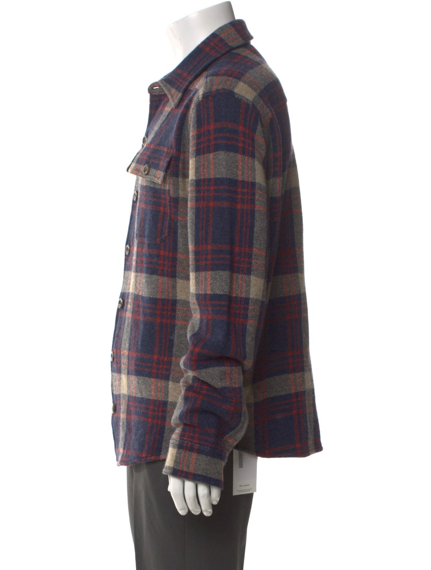 RRL & Co. Wool Plaid Print Shirt