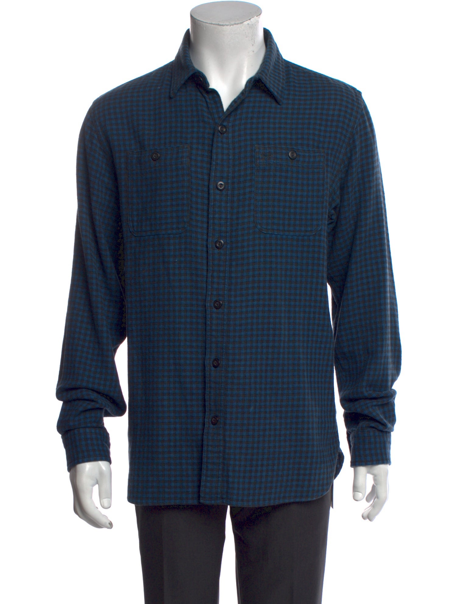 RRL & Co. Plaid Print Long Sleeve Shirt