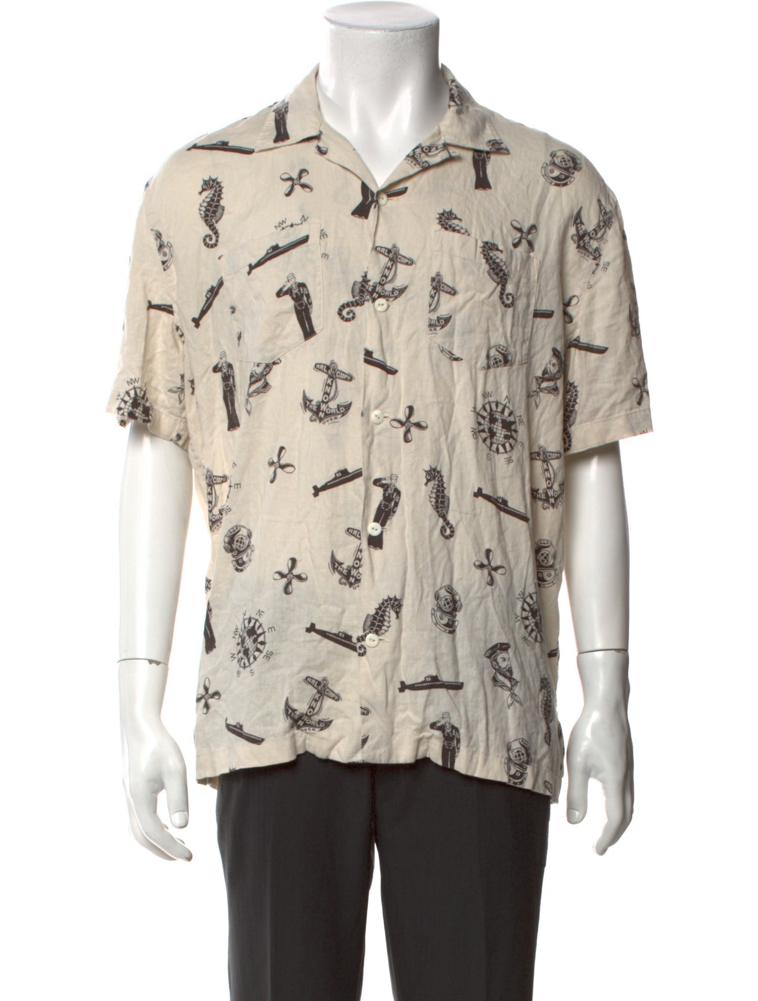 RRL & Co. Printed Short Sleeve Shirt