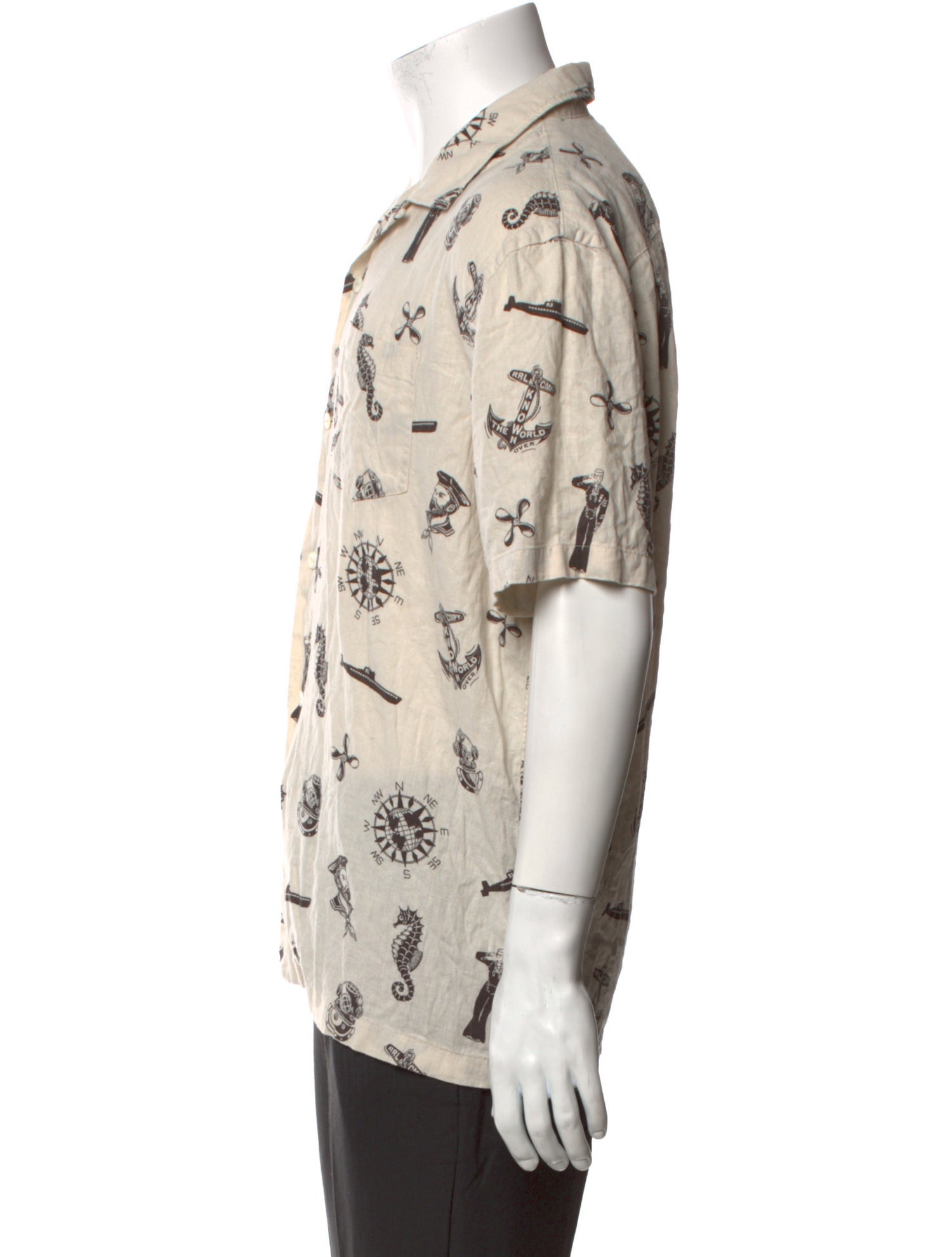 RRL & Co. Printed Short Sleeve Shirt