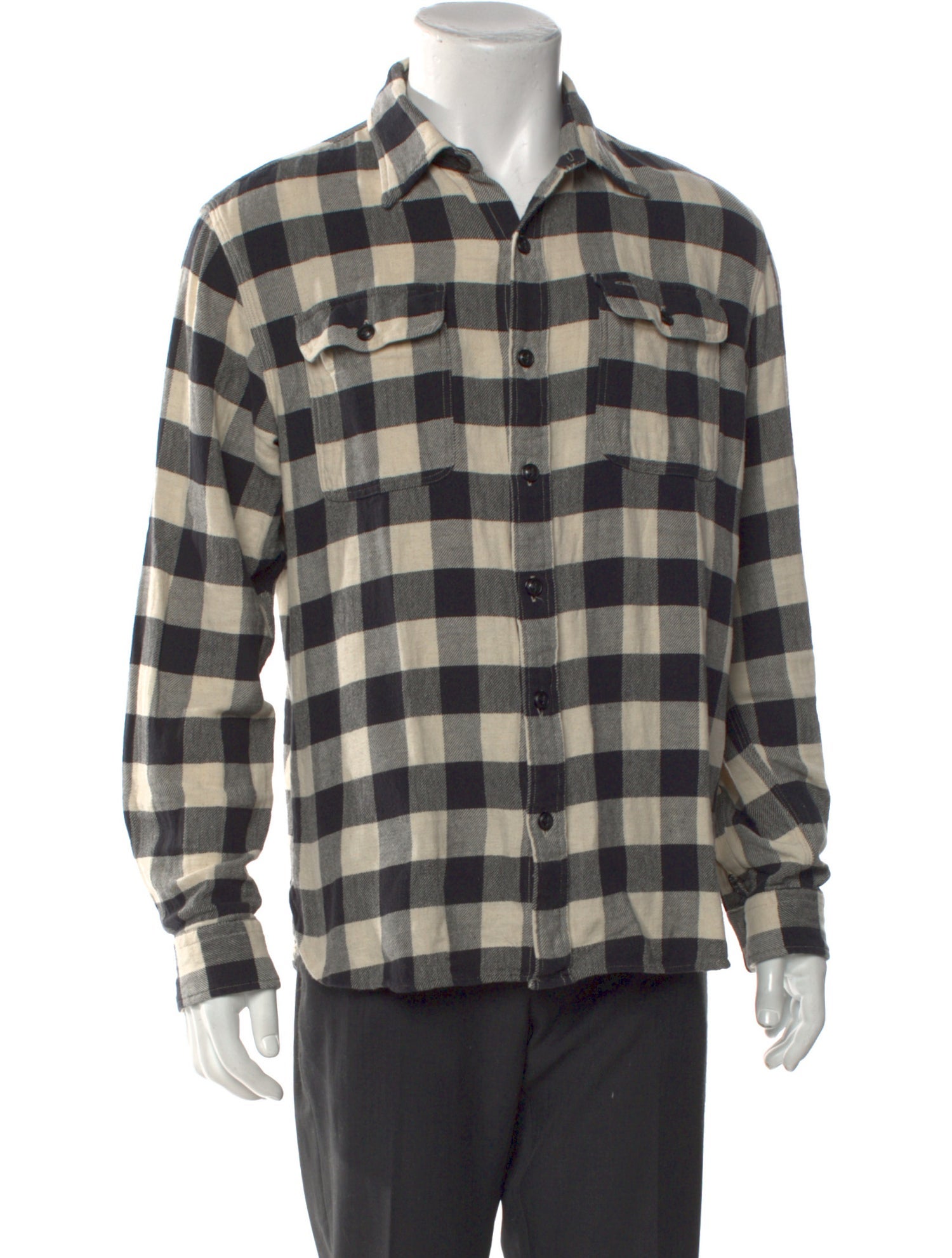 RRL & Co. Plaid Print Long Sleeve Shirt