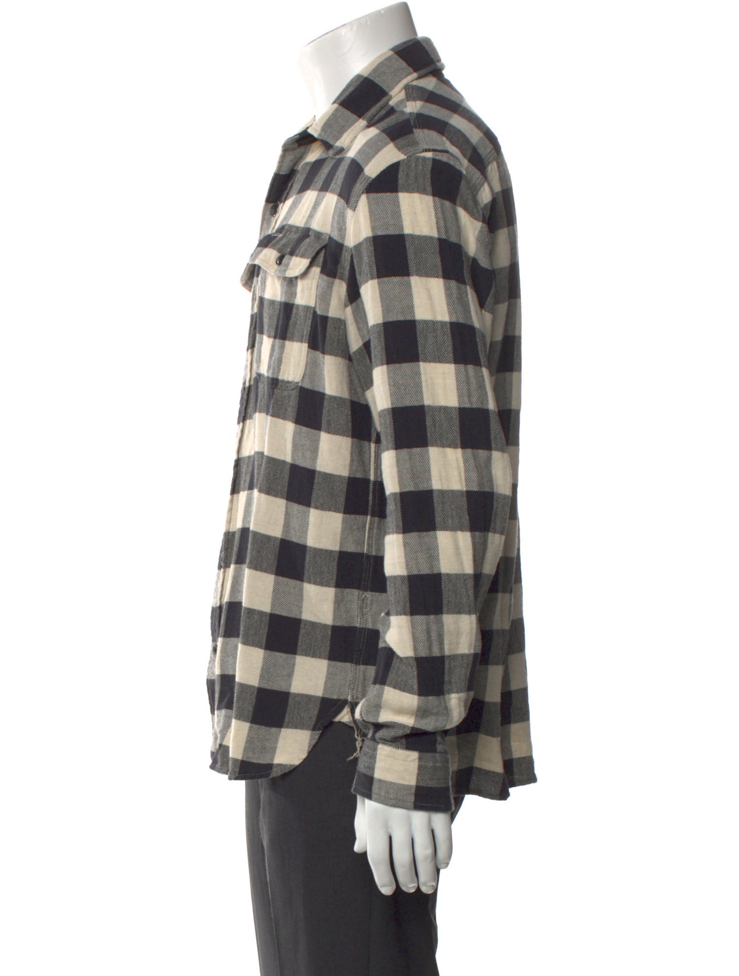 RRL & Co. Plaid Print Long Sleeve Shirt