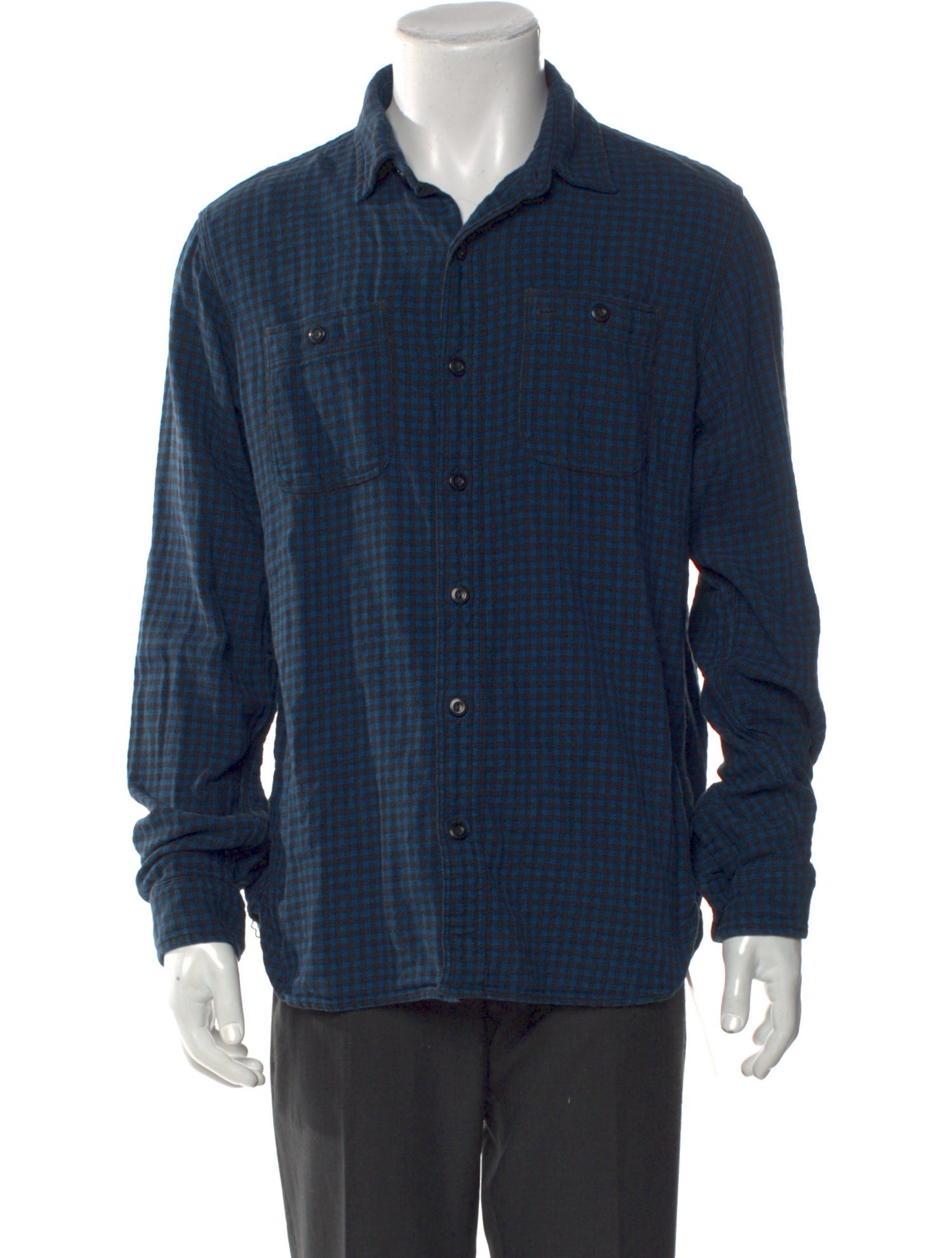 RRL & Co. Plaid Print Long Sleeve Shirt