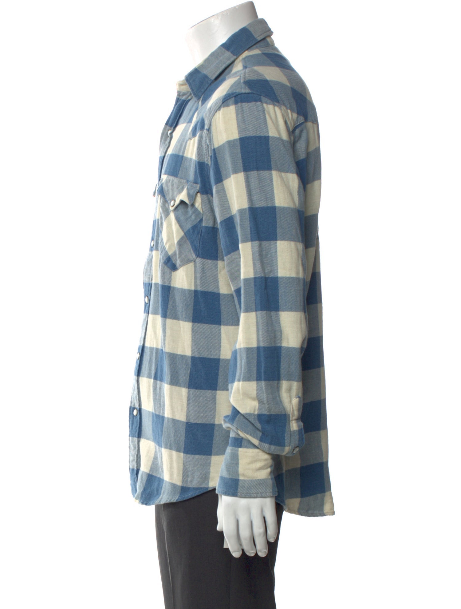 RRL & Co. Plaid Print Long Sleeve Shirt