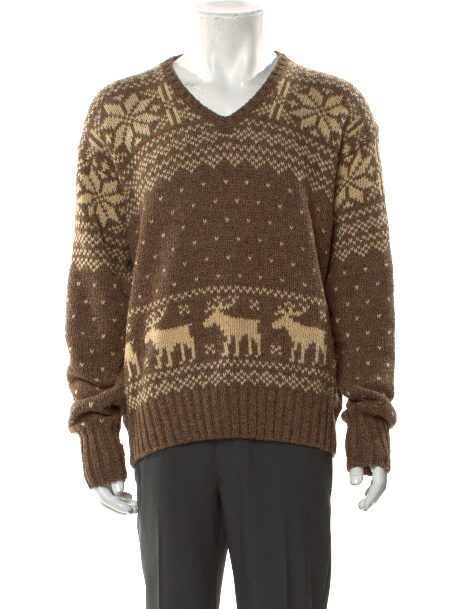 RRL & Co. Wool Printed Pullover