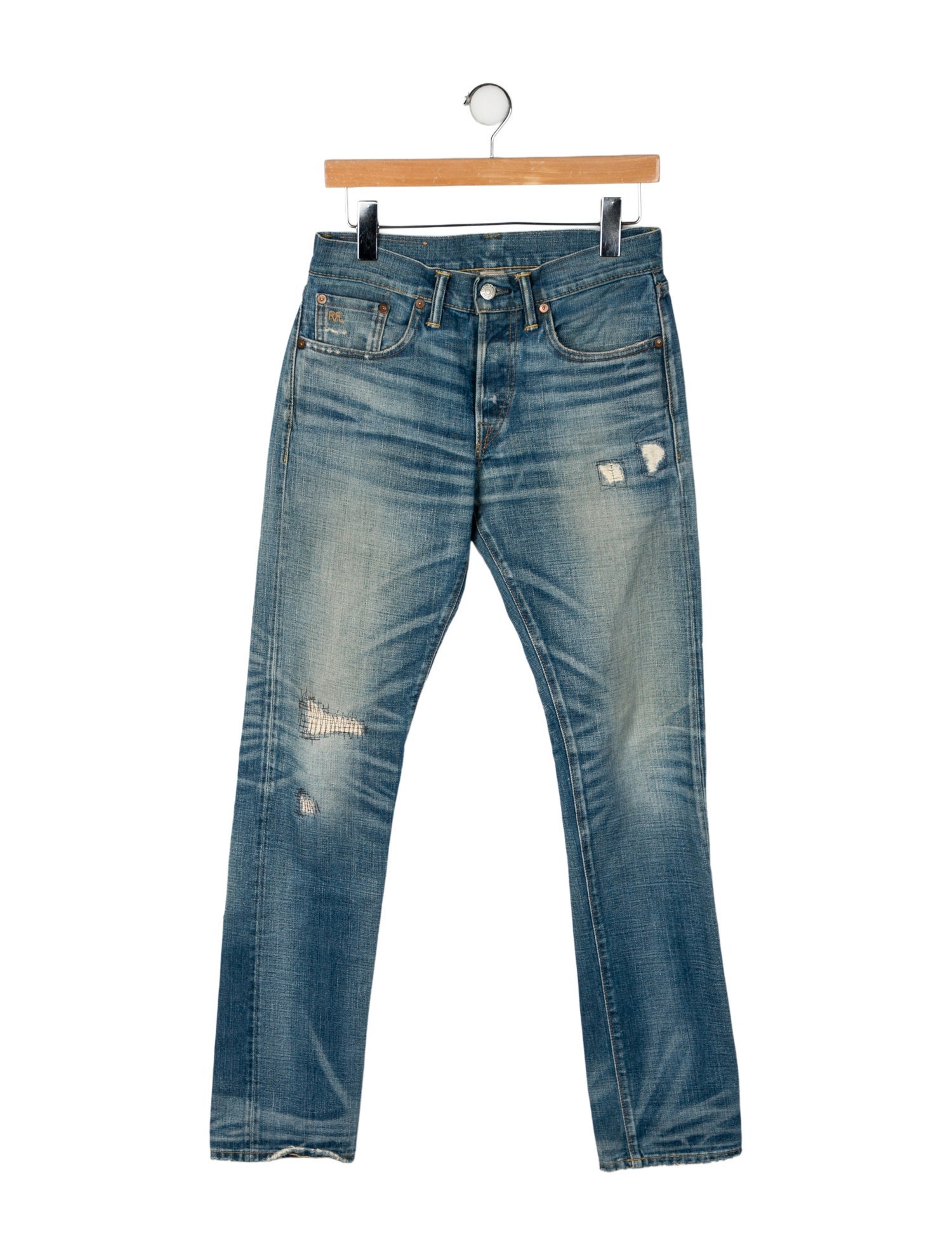 RRL & Co. Mid-Rise Straight Leg Jeans