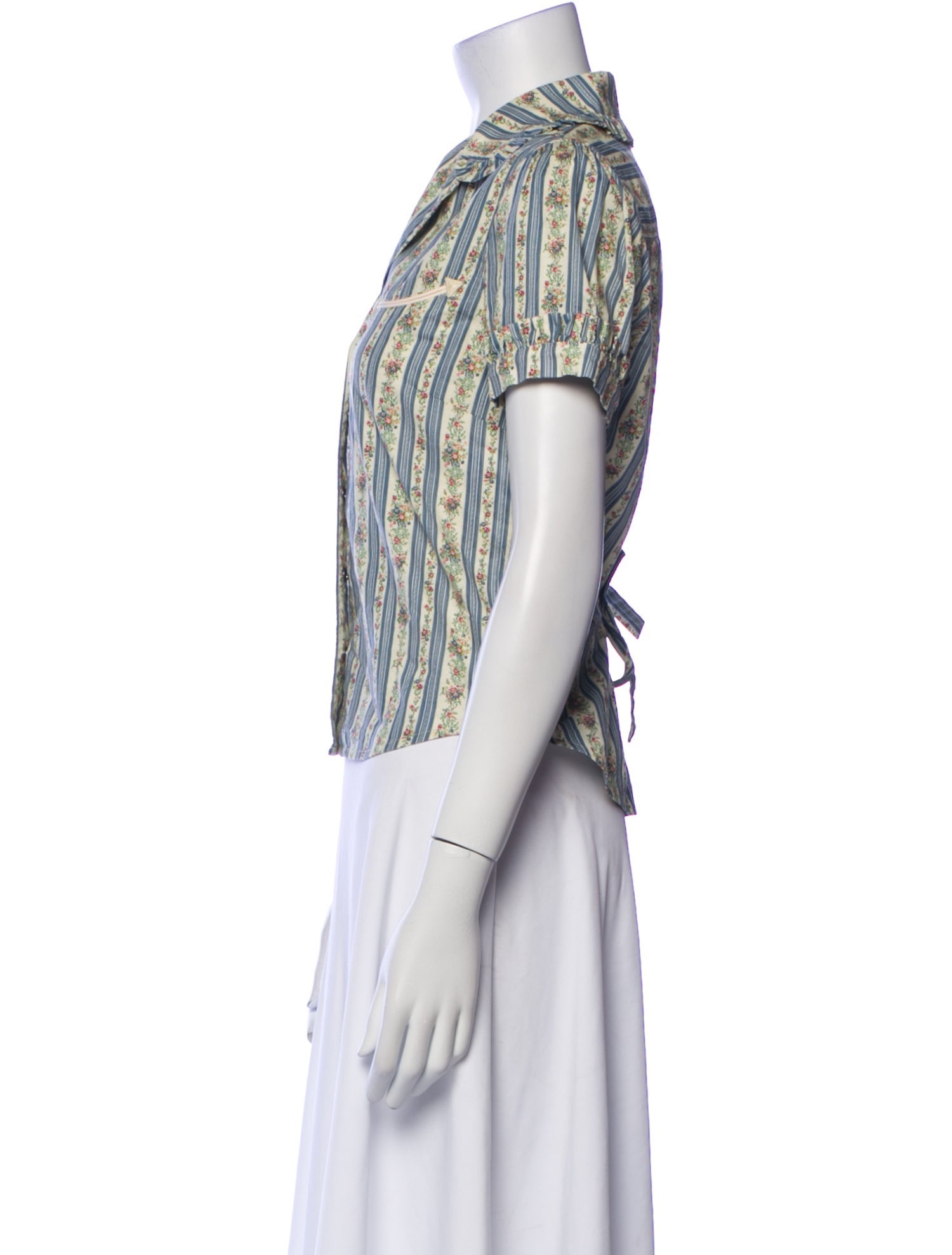 RRL & Co. Printed Short Sleeve Button-Up Top w/ Tags