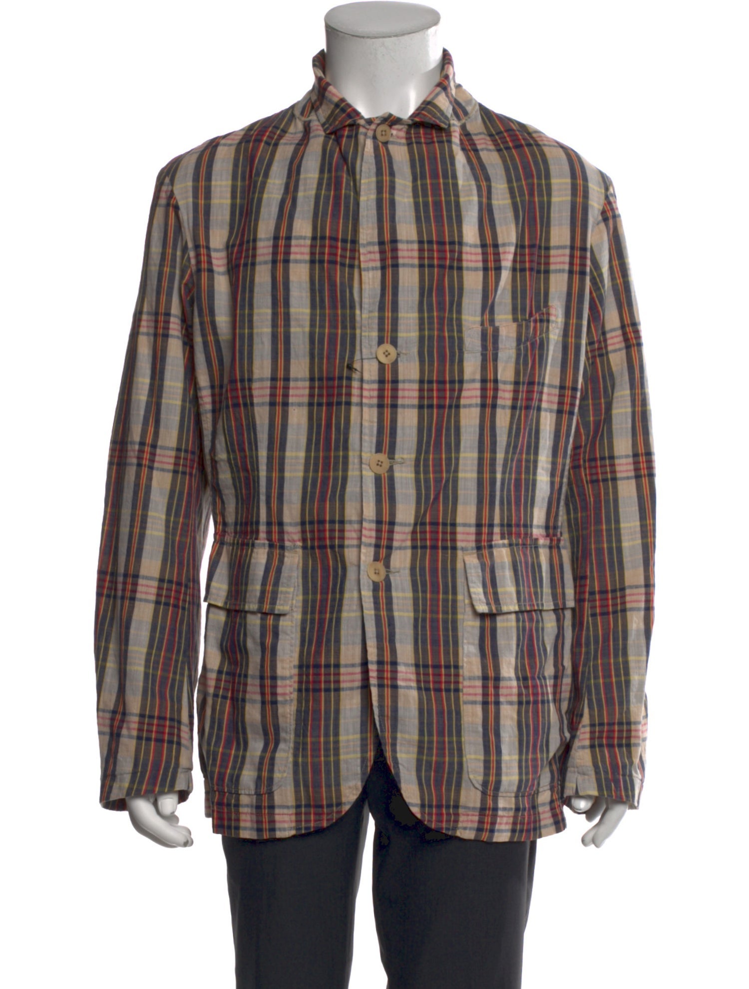 RRL & Co. Plaid Print Long Sleeve Shirt
