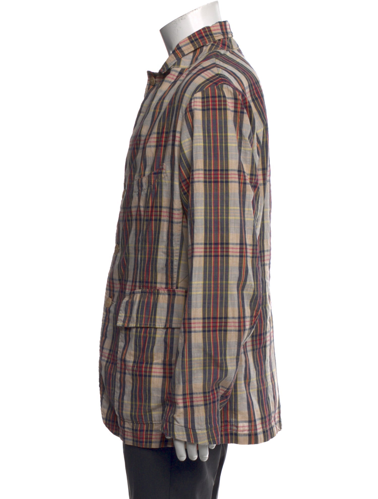 RRL & Co. Plaid Print Long Sleeve Shirt