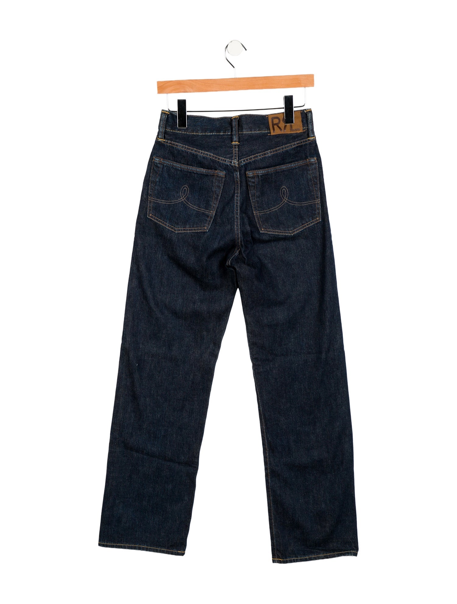 RRL & Co. High-Rise Straight Leg Jeans