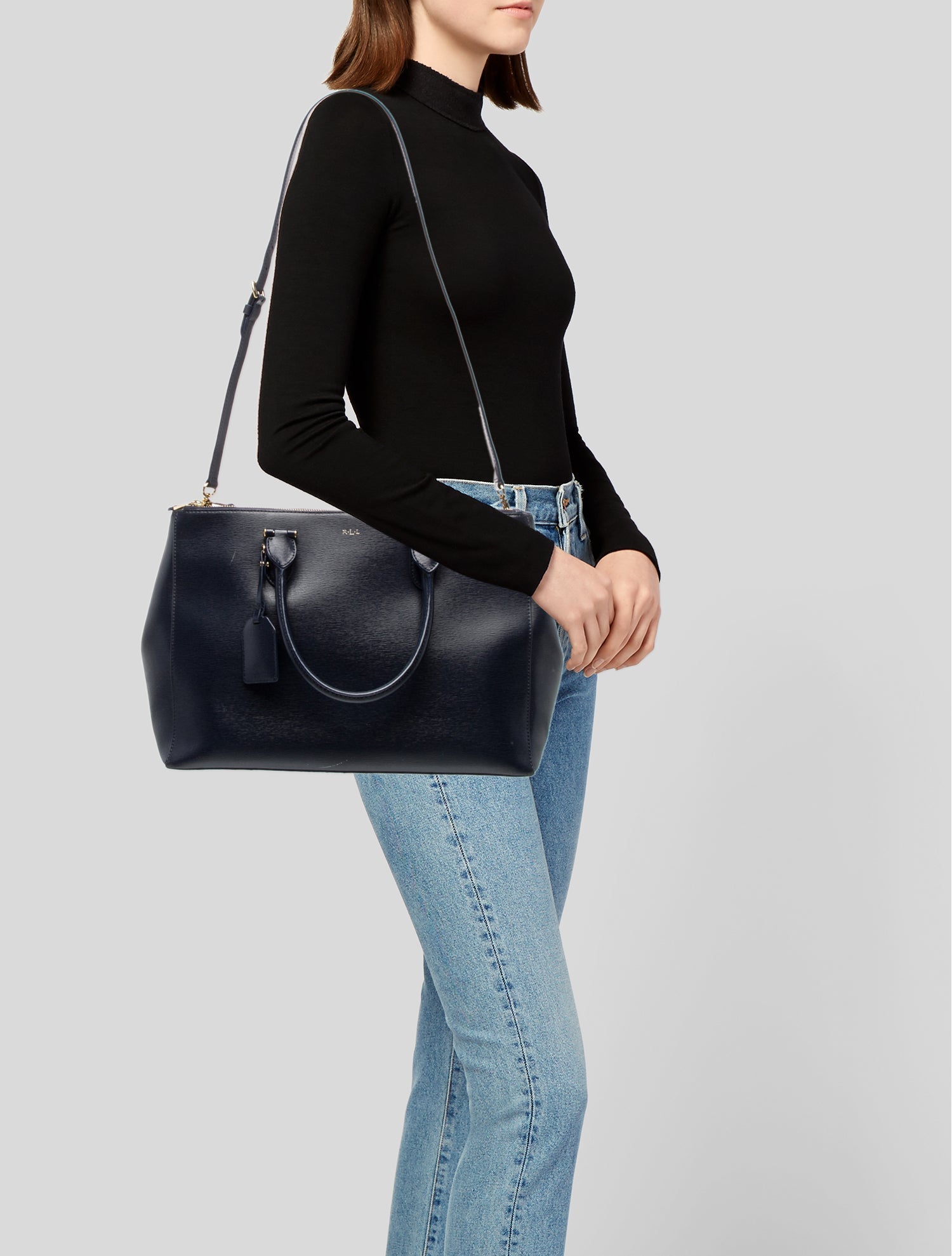 RRL & Co. Leather Top Handle Bag