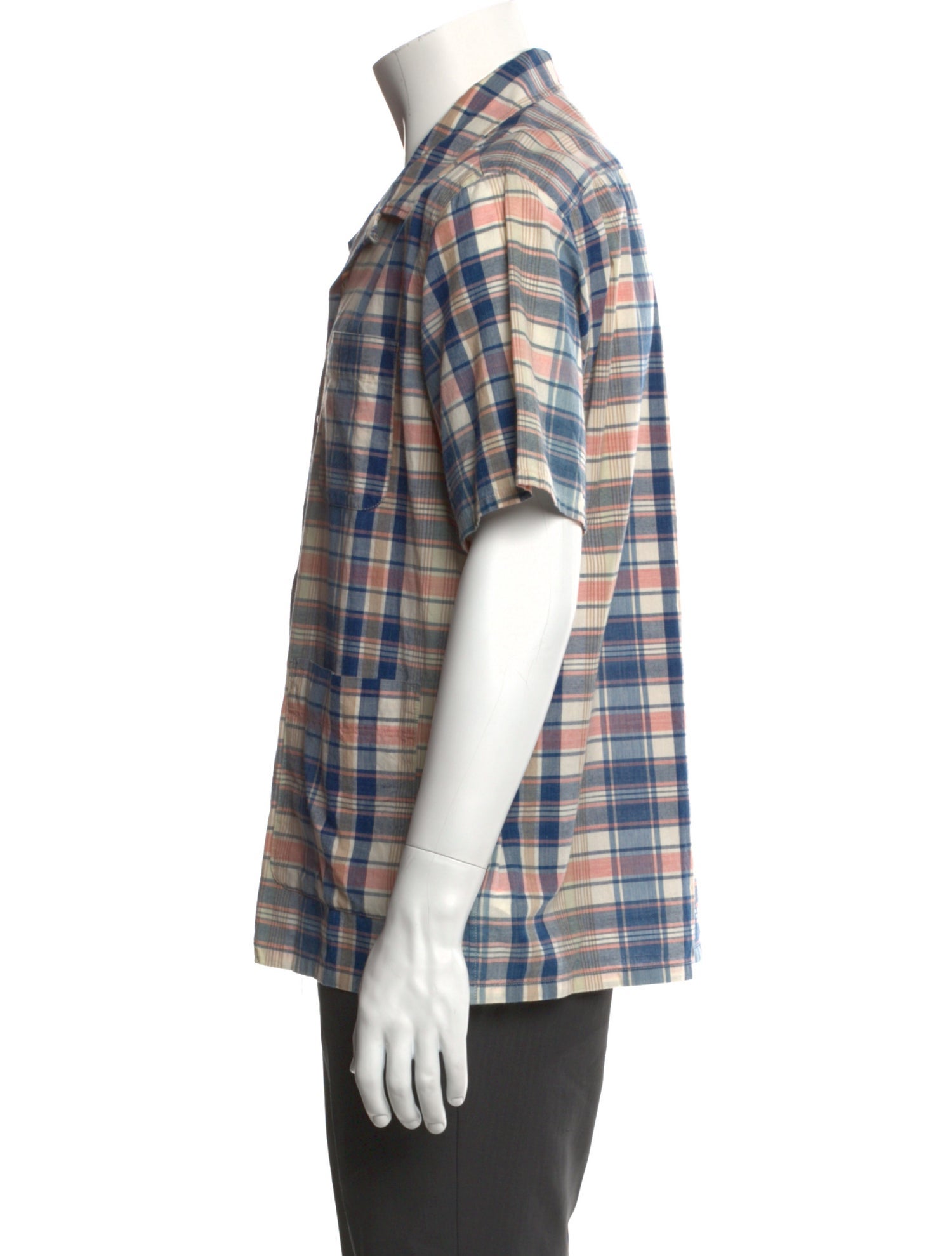 RRL & Co. Plaid Print Short Sleeve Shirt