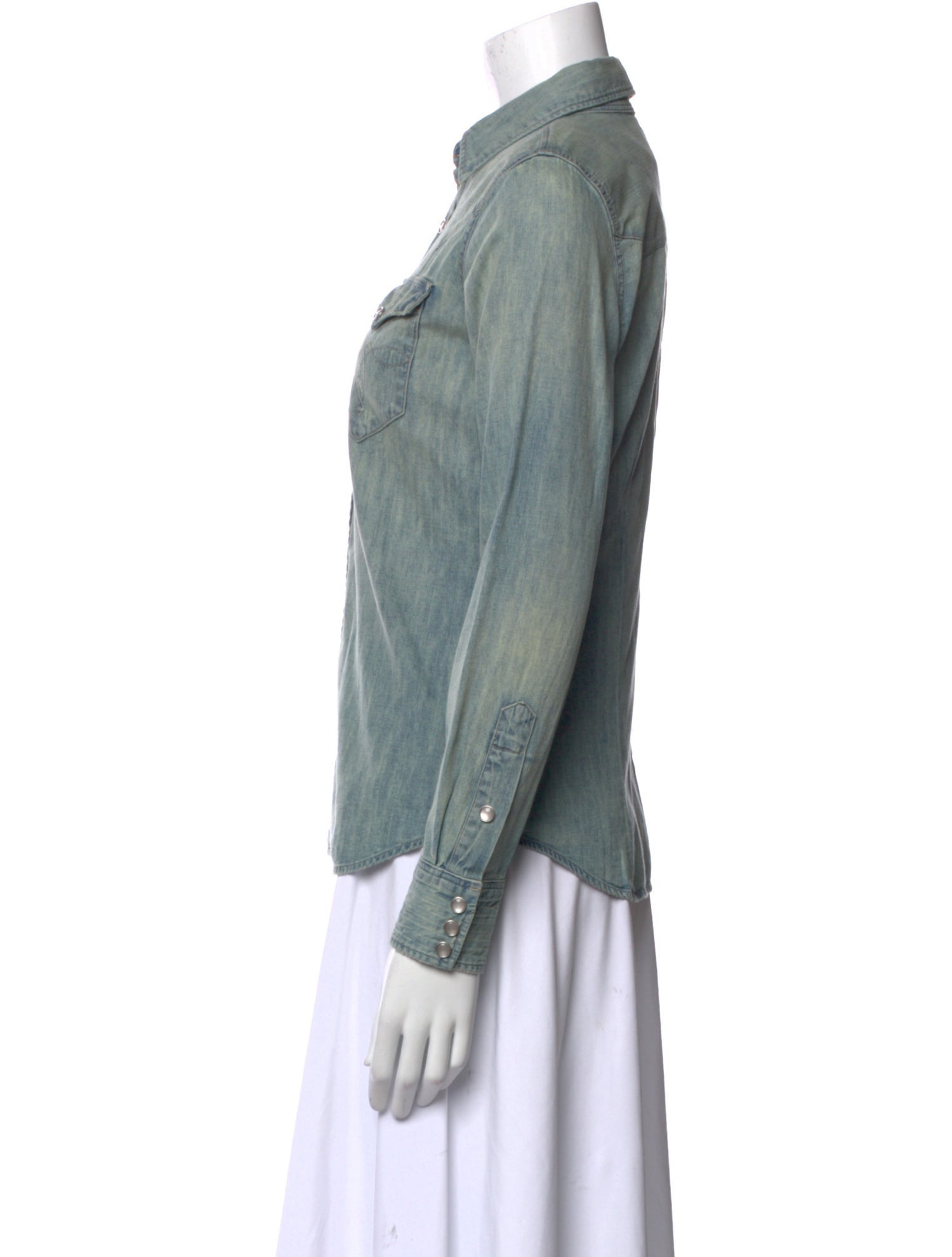 RRL & Co. Long Sleeve Button-Up Top