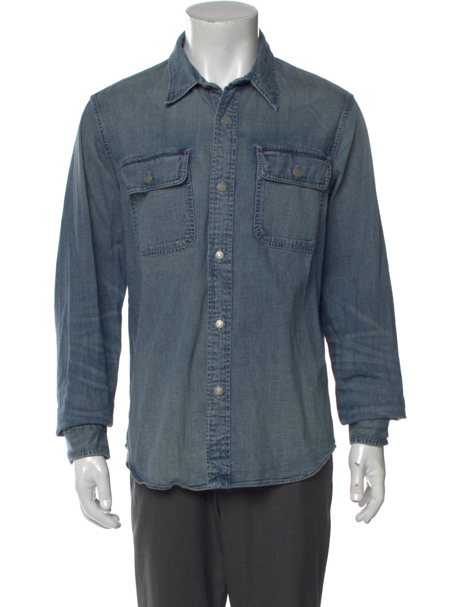 RRL & Co. Long Sleeve Denim Shirt