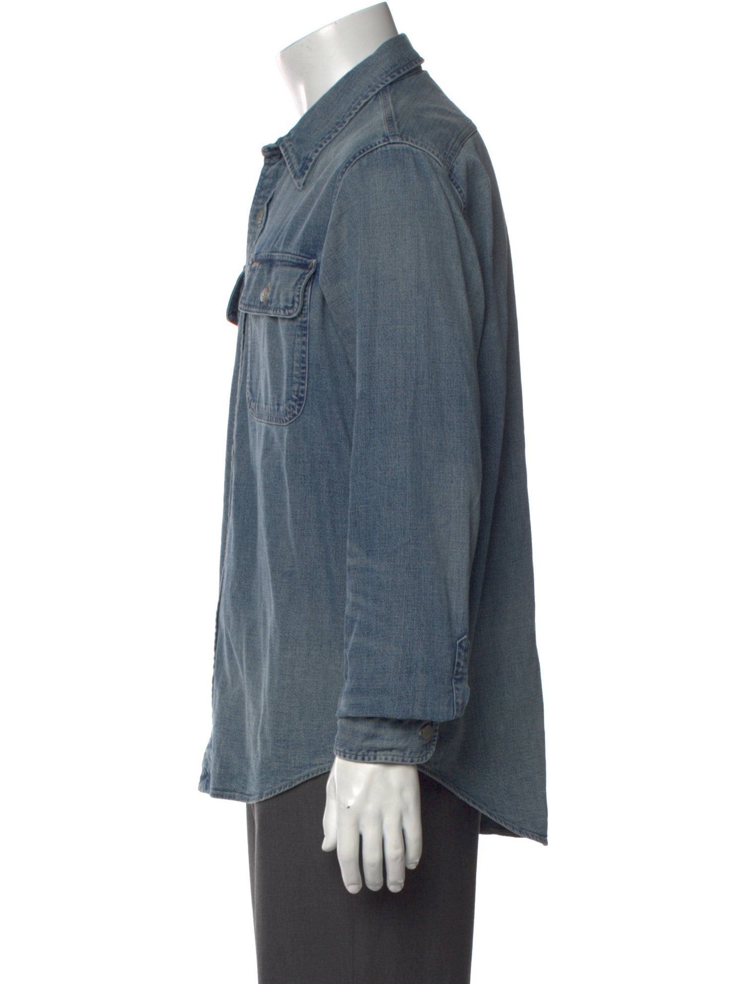 RRL & Co. Long Sleeve Denim Shirt