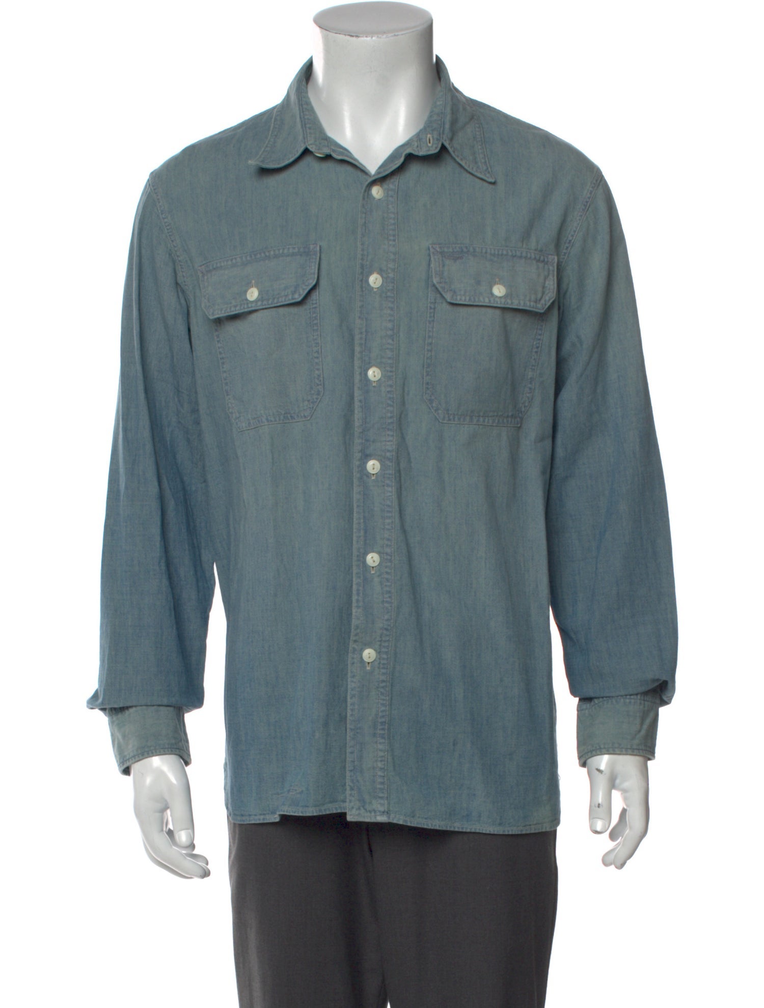 RRL & Co. Long Sleeve Denim Shirt