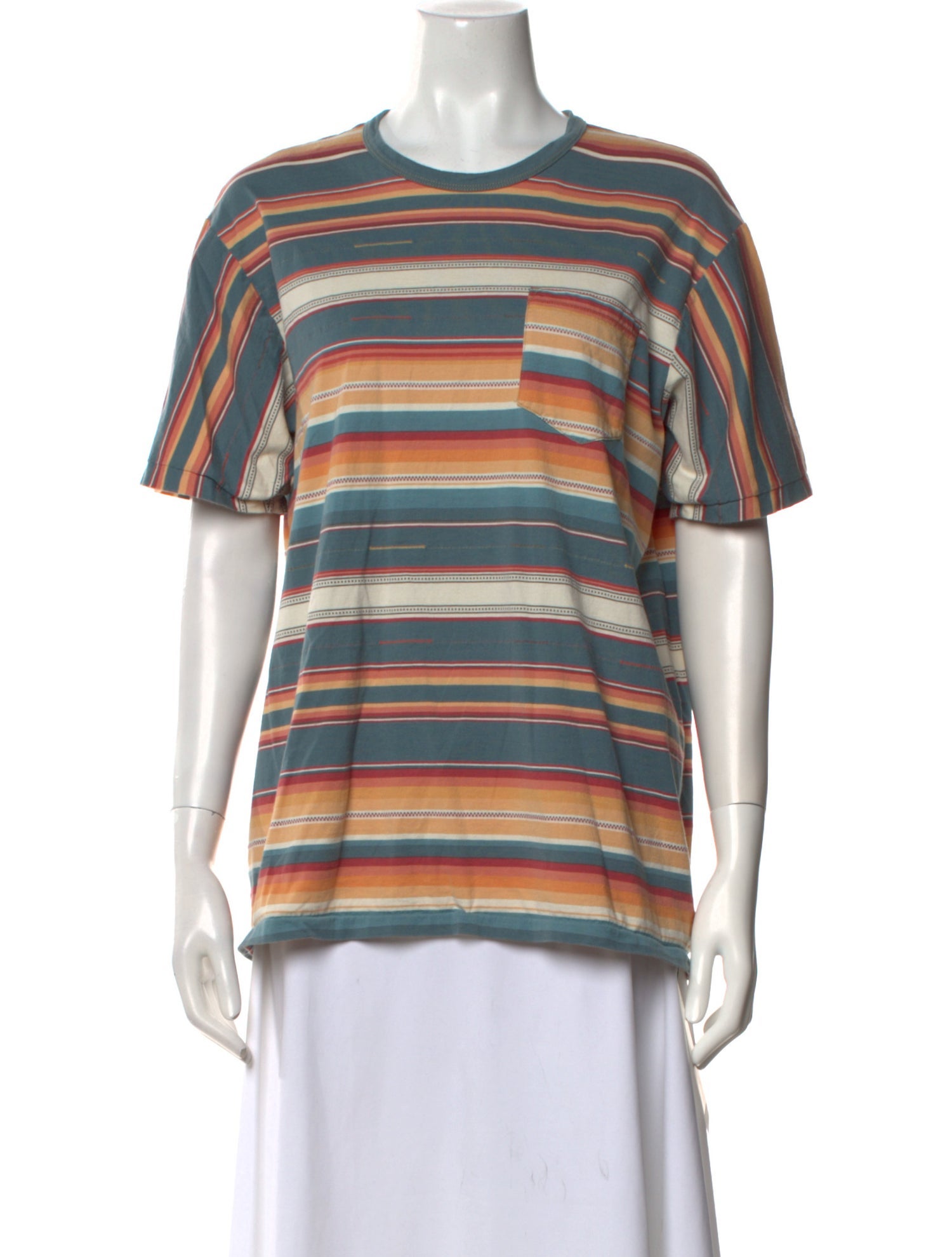 RRL & Co. Striped Crew Neck T-Shirt