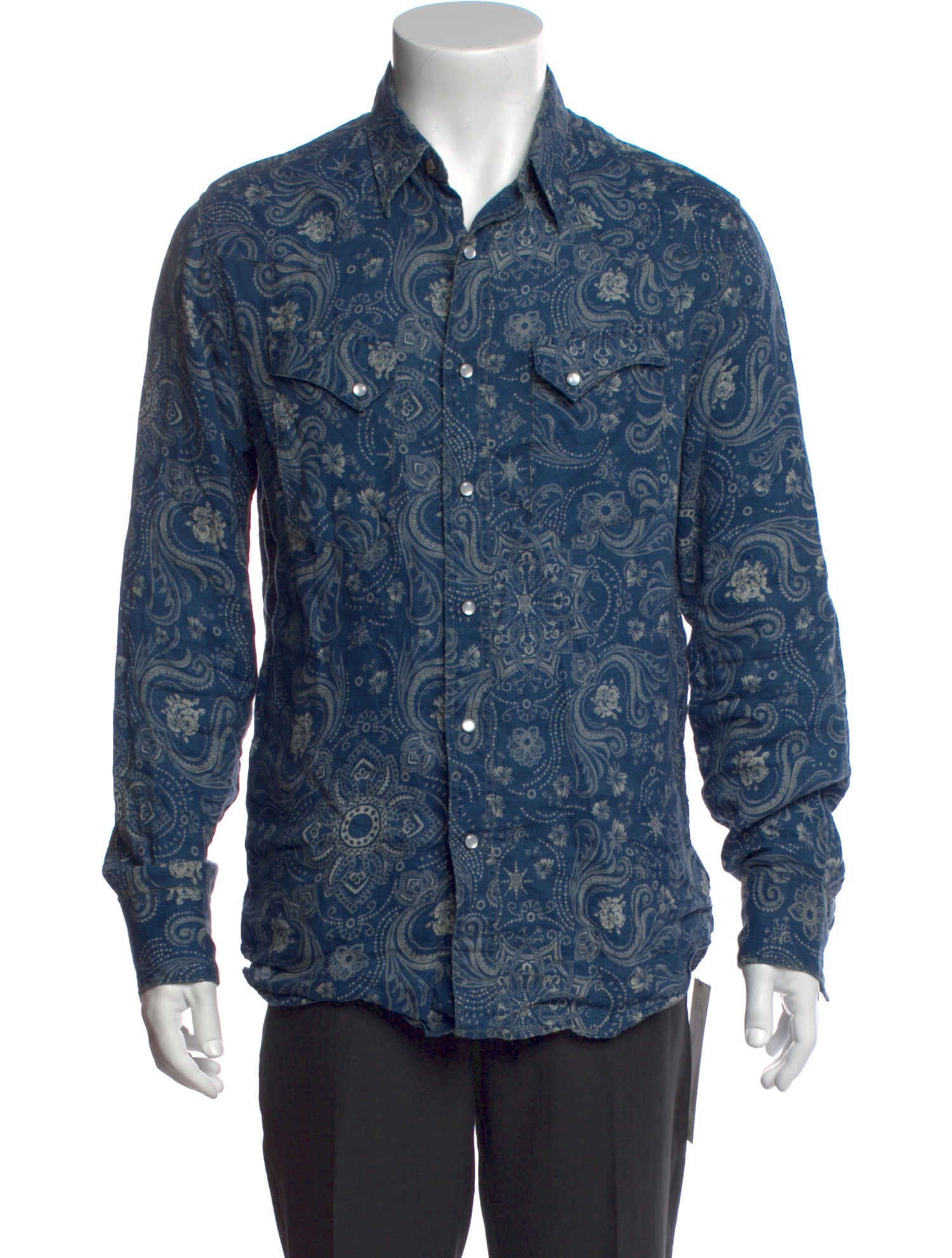 RRL & Co. Linen Paisley Print Shirt