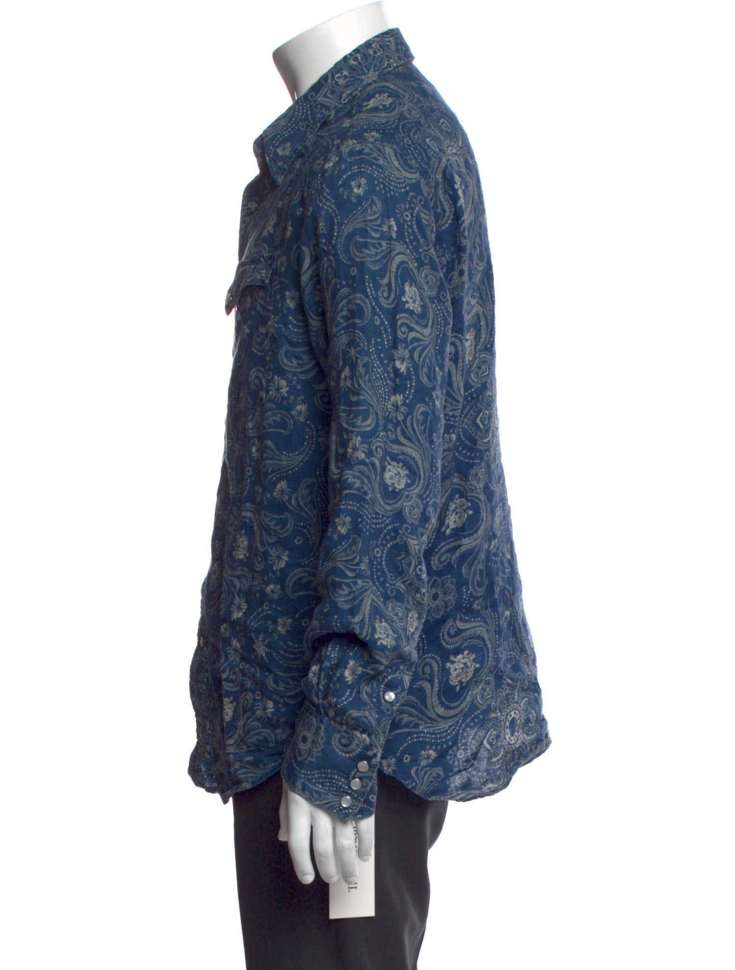 RRL & Co. Linen Paisley Print Shirt