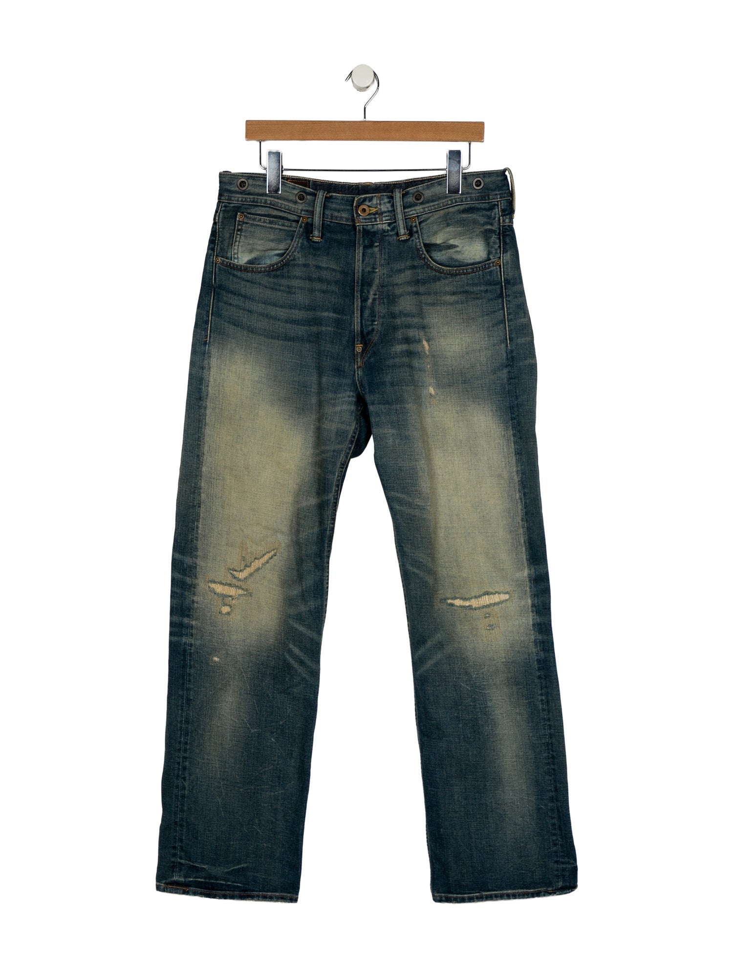 RRL & Co. High-Rise Wide Leg Jeans