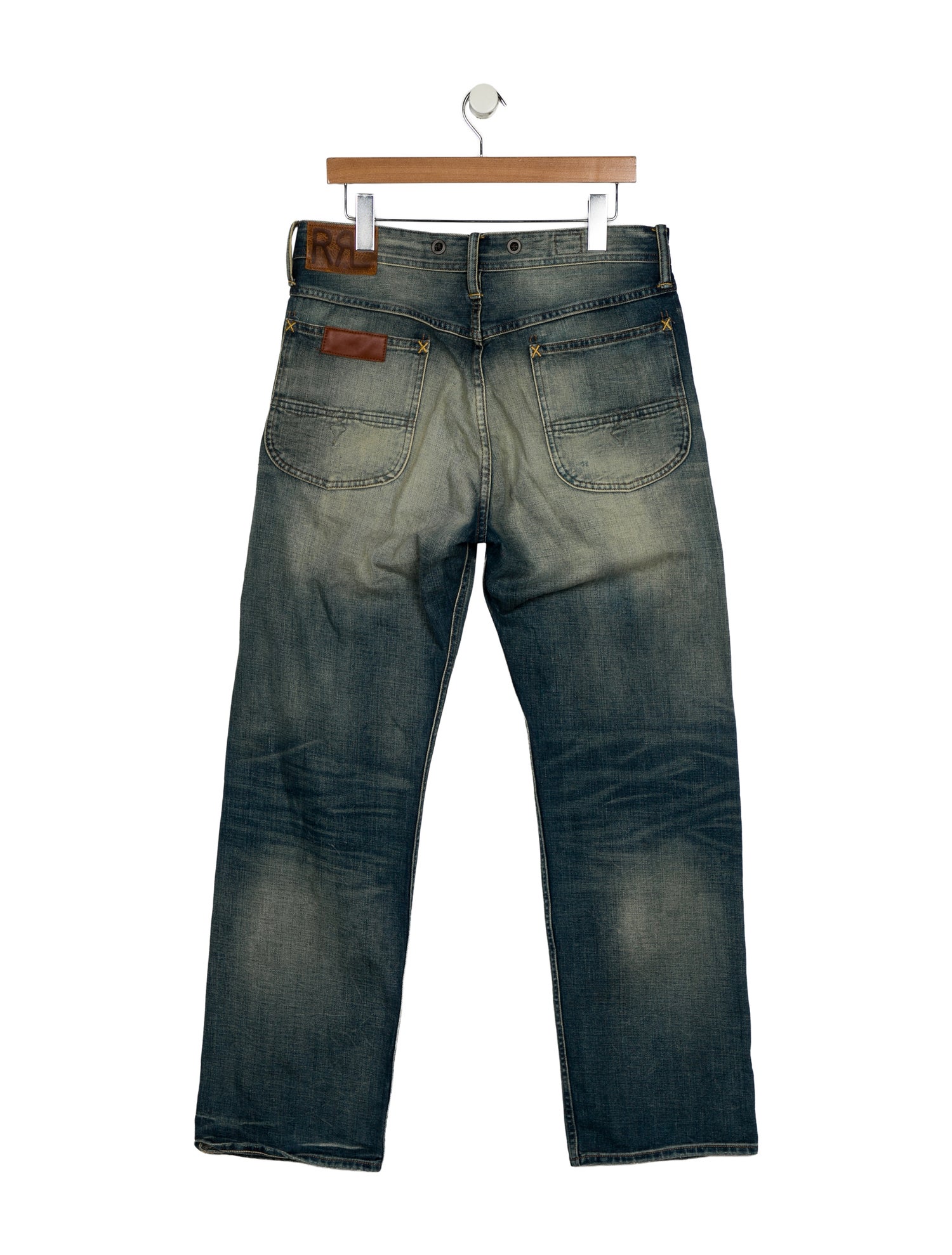 RRL & Co. High-Rise Wide Leg Jeans