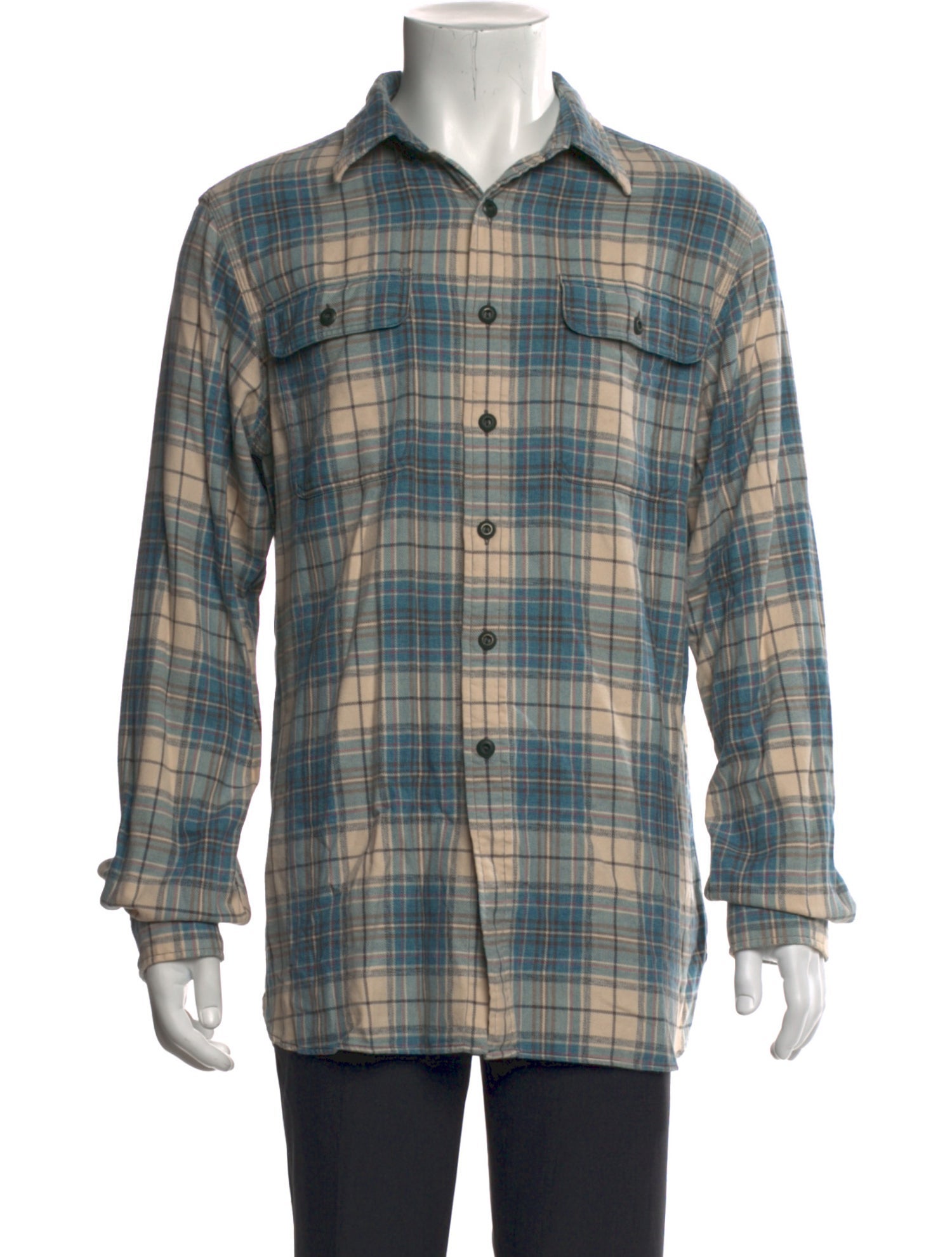 RRL & Co. Plaid Print Long Sleeve Shirt