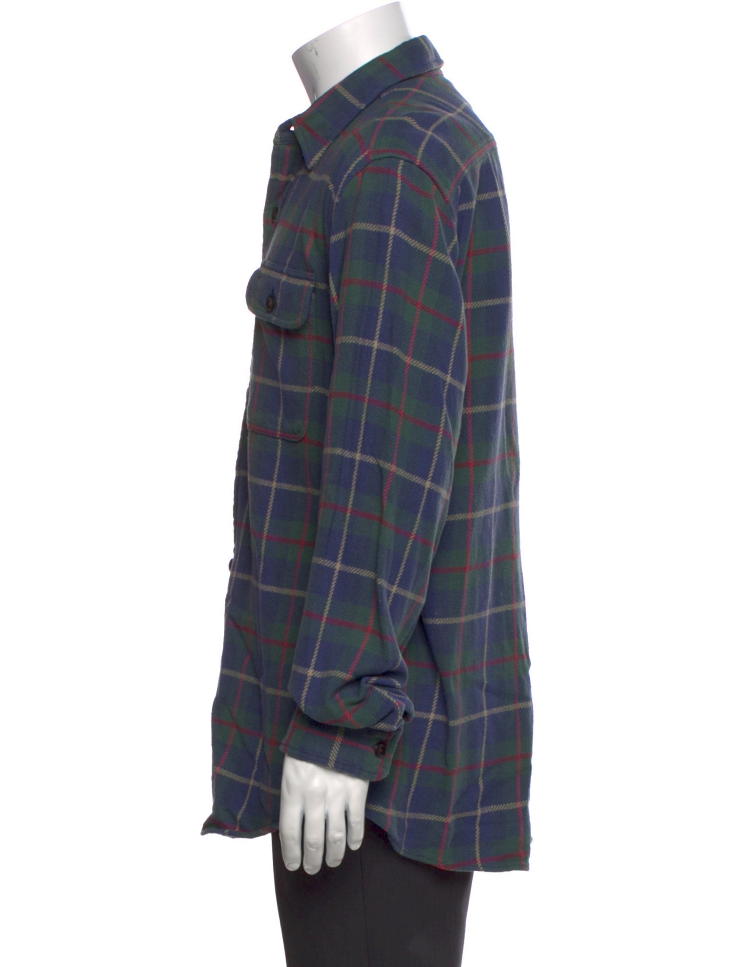 RRL & Co. Plaid Print Long Sleeve Shirt