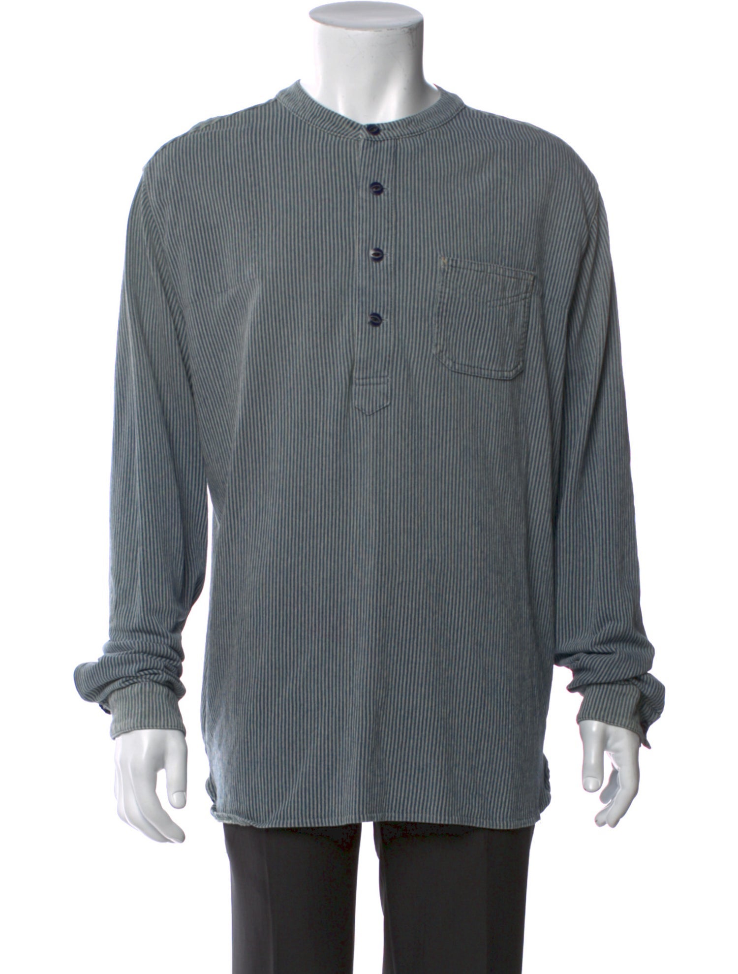 RRL & Co. Striped Long Sleeve Dress Shirt