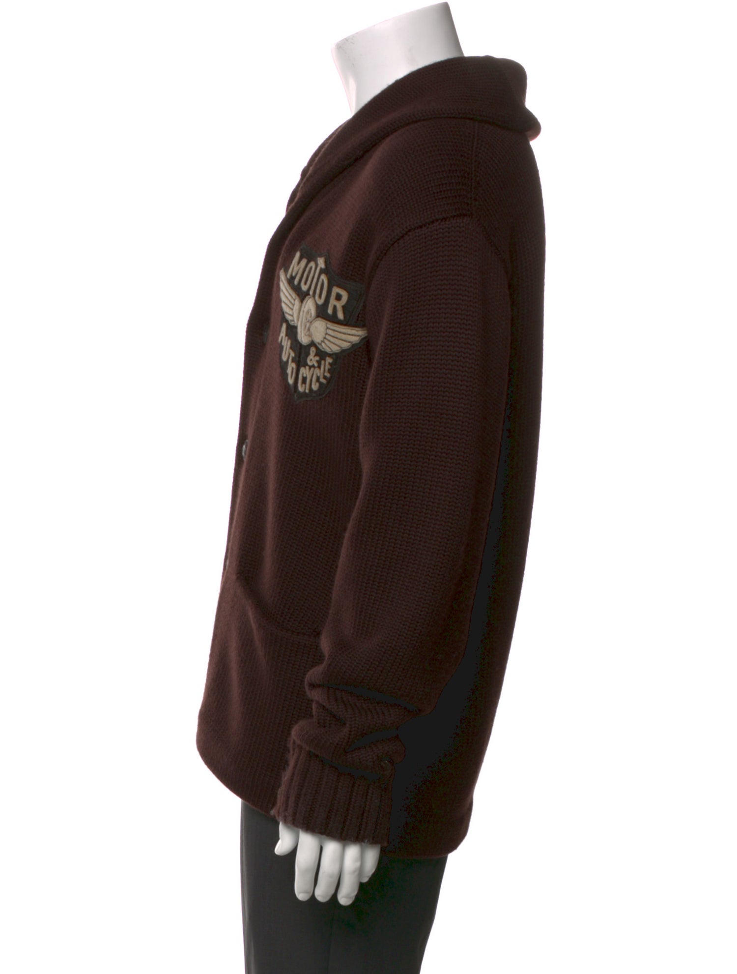 RRL & Co. Wool Graphic Print Cardigan