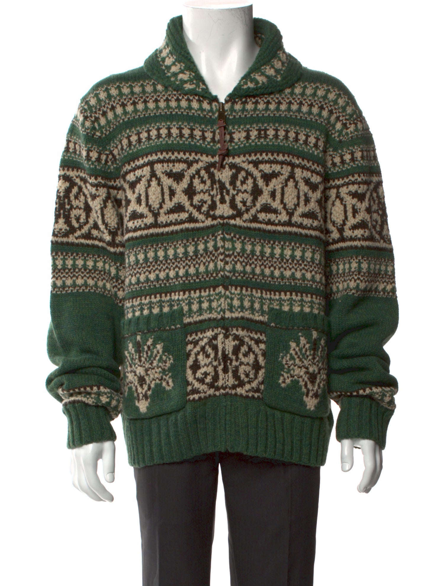 RRL & Co. Wool Printed Cardigan