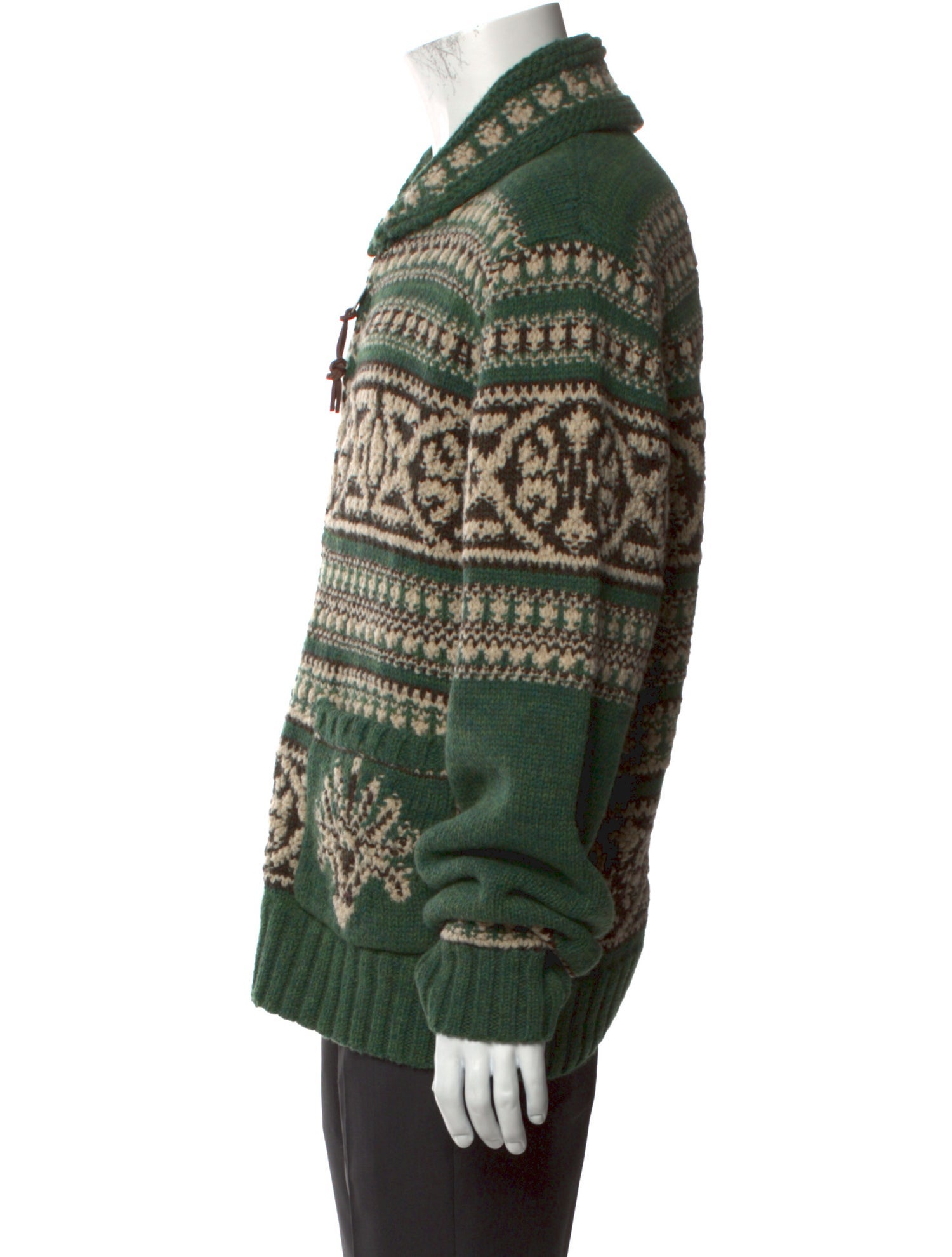 RRL & Co. Wool Printed Cardigan