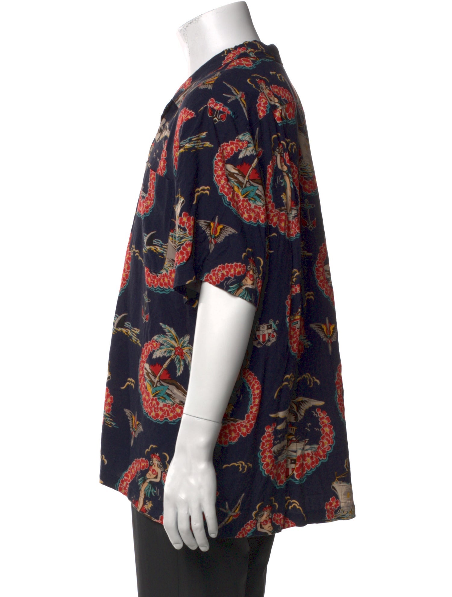 RRL & Co. Printed Short Sleeve Shirt