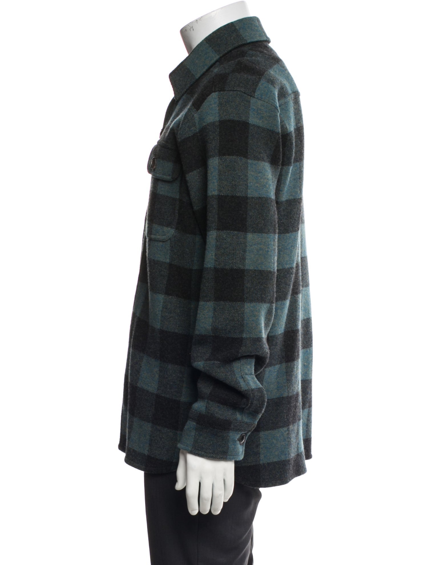 RRL & Co. Wool Plaid Print Utility Jacket