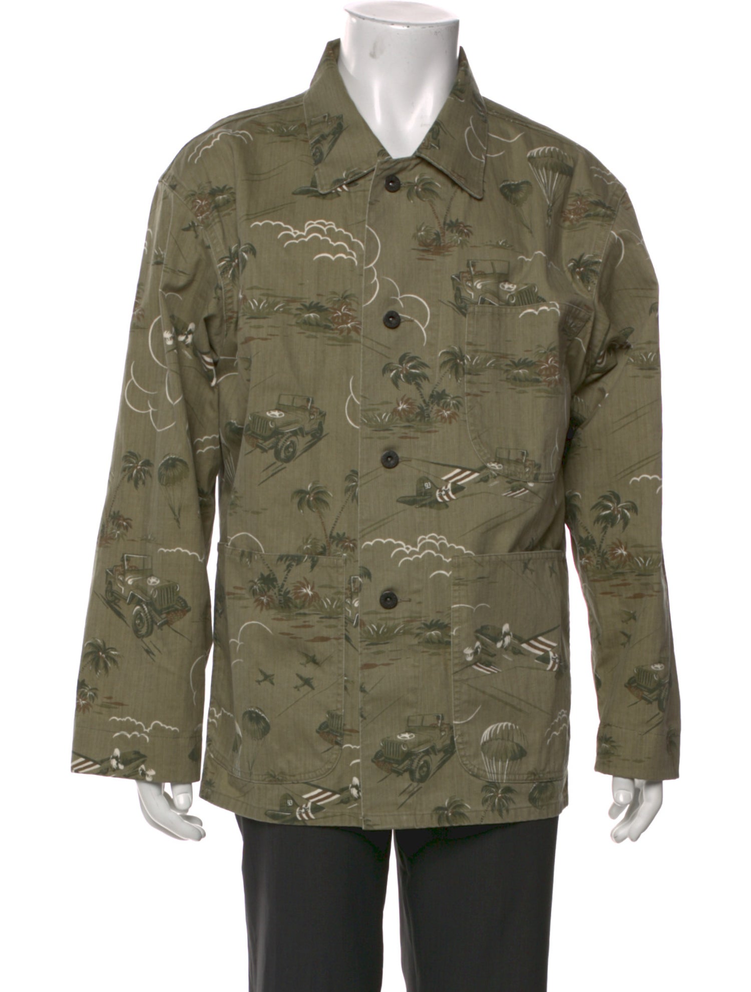 RRL & Co. Printed Long Sleeve Shirt