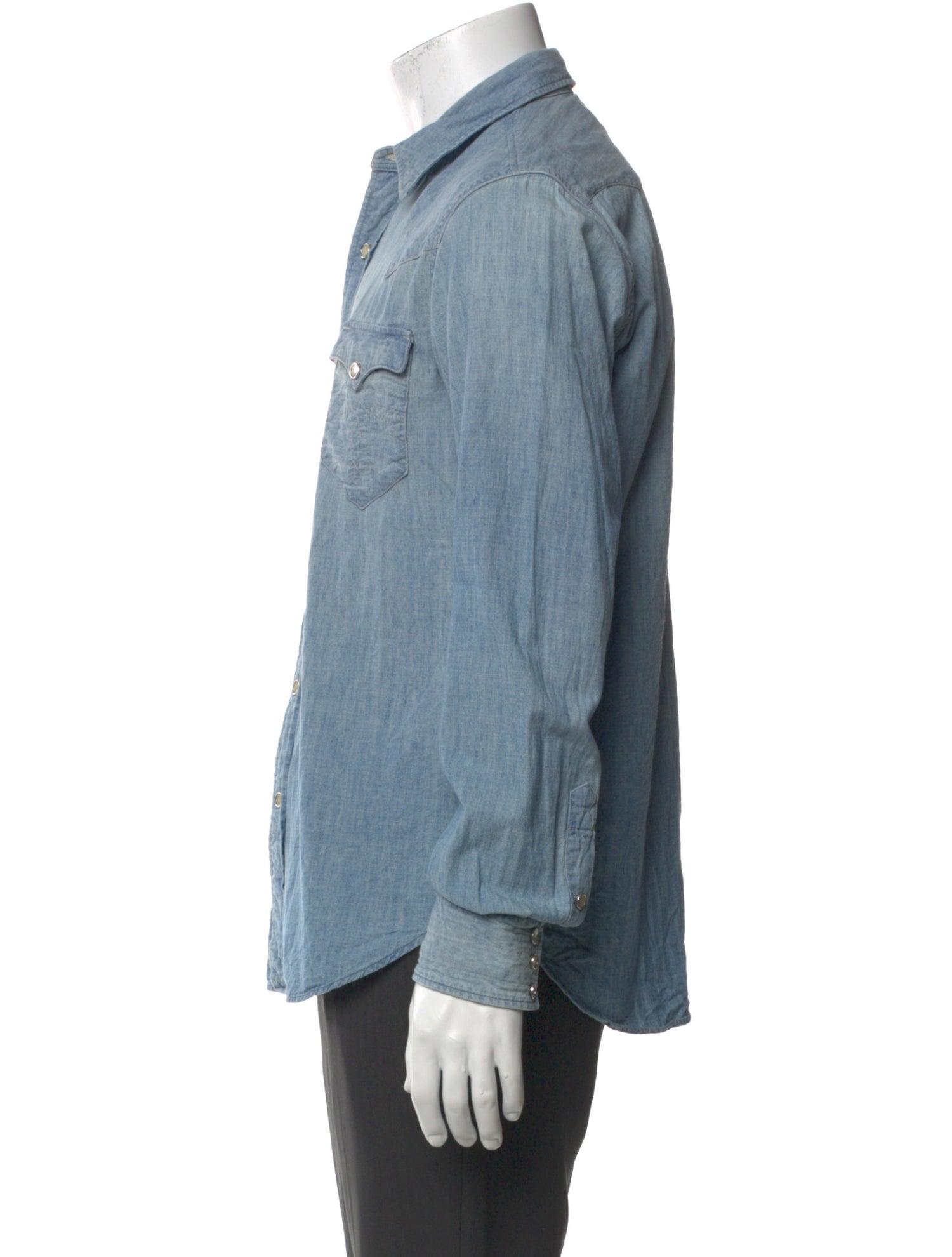 RRL & Co. Long Sleeve Denim Shirt