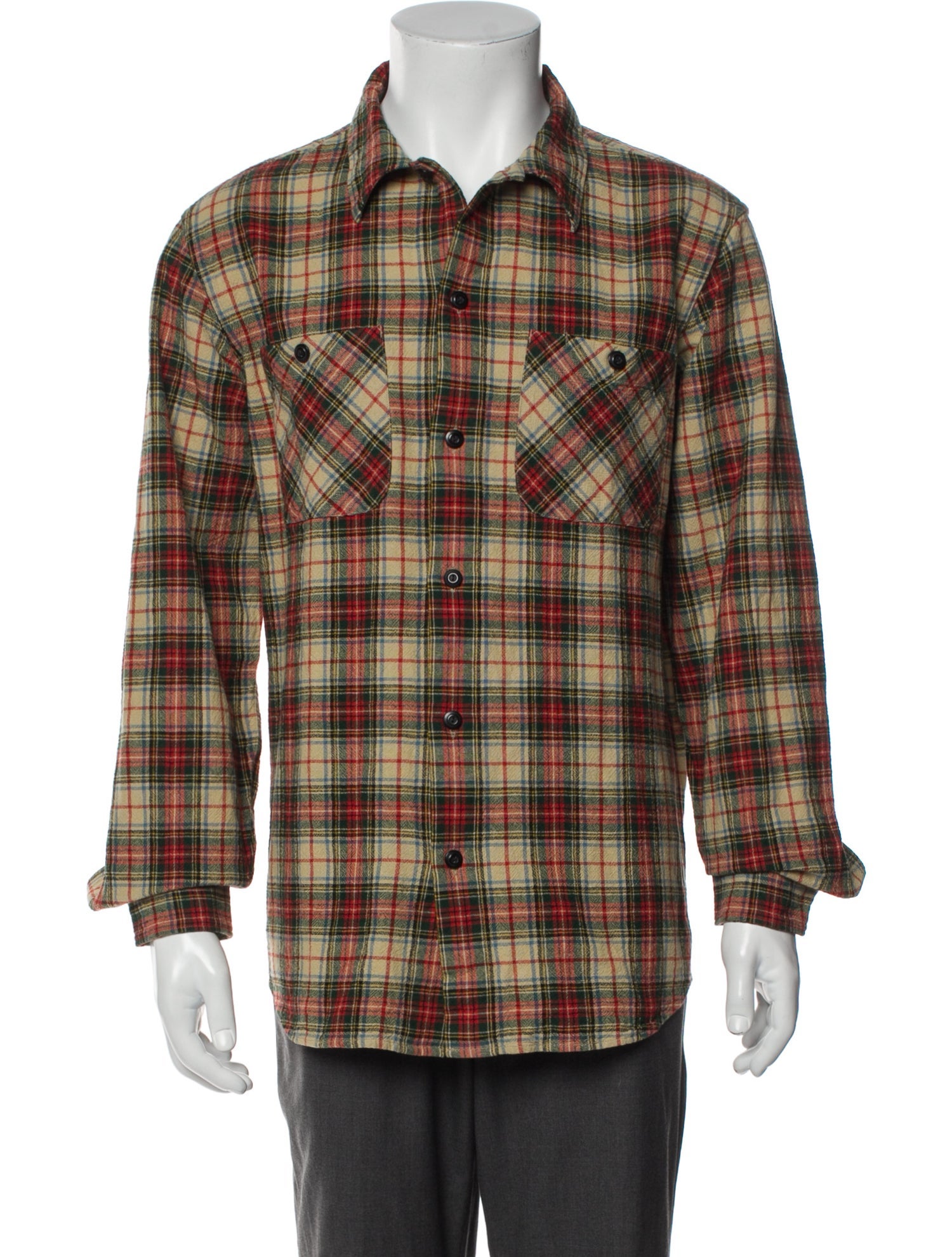 RRL & Co. Plaid Print Long Sleeve Shirt