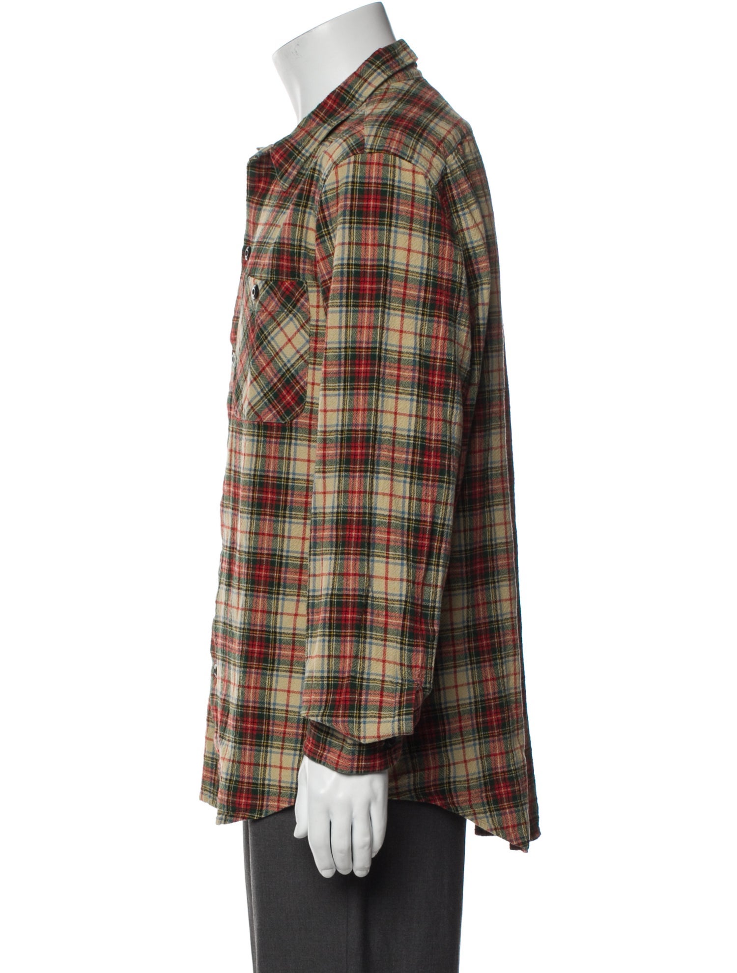 RRL & Co. Plaid Print Long Sleeve Shirt